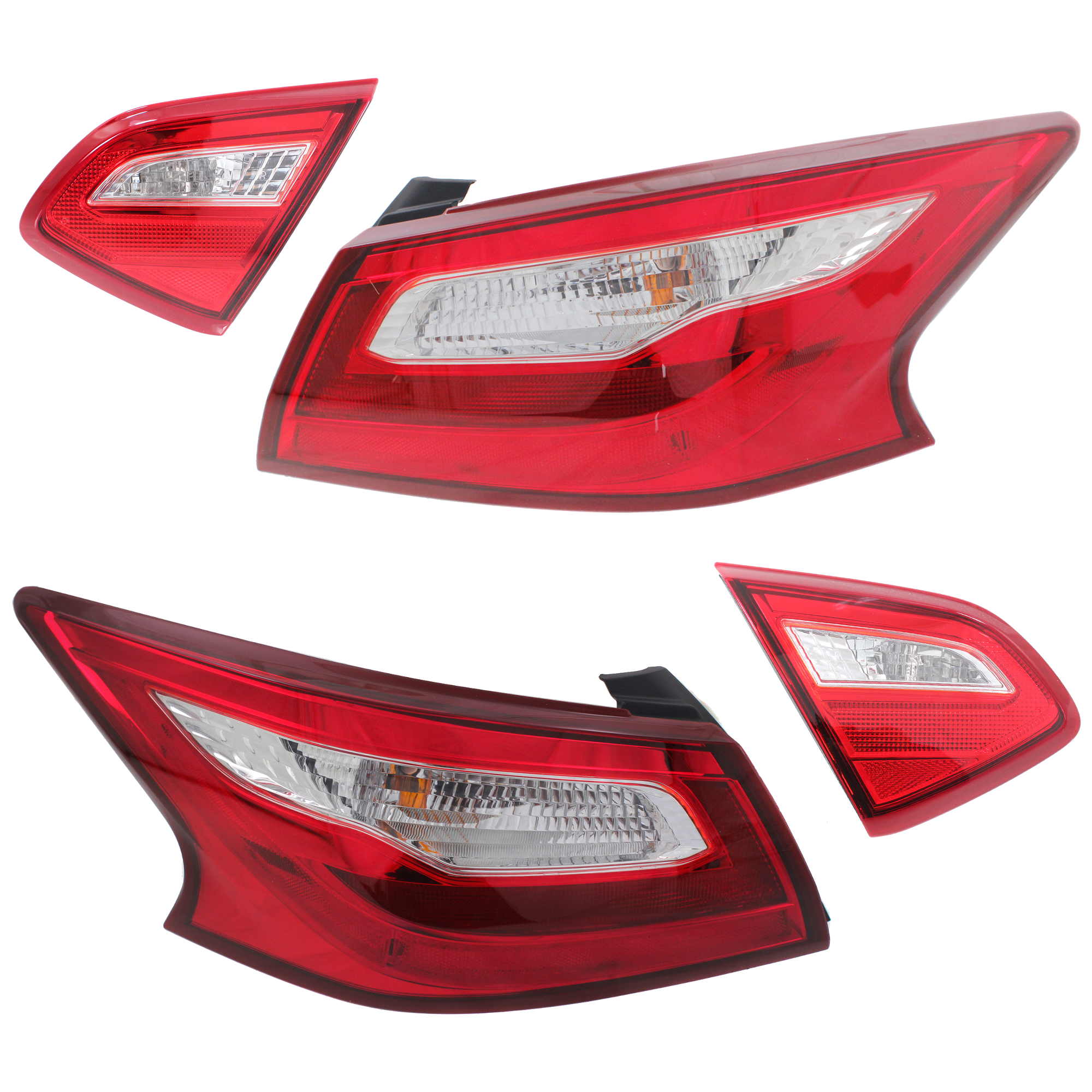AM ALTIMA 16-17 TAIL LAMP RH AND LH Inner and Outer Assembly Halogen Set of 4 SKU SET REPN730313-4 Partslink NI2802110 NI2803110 NI2804106 NI2805106 OEM 265409HS0A 265459HS0A 265509HS