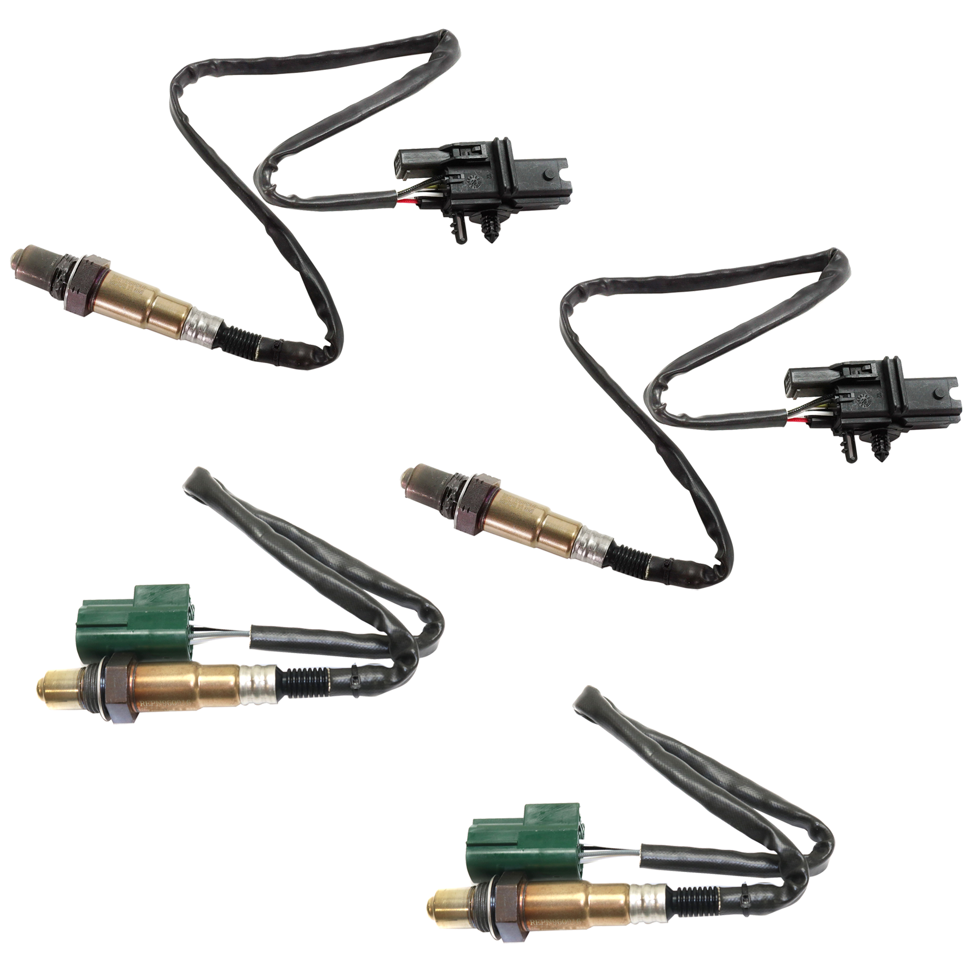 AM SENTRA 03-06 QX56-04-06 OXYGEN SENSOR Heated 4 Wires Threaded In Type Set of 4 SKU SET REPN960916-4