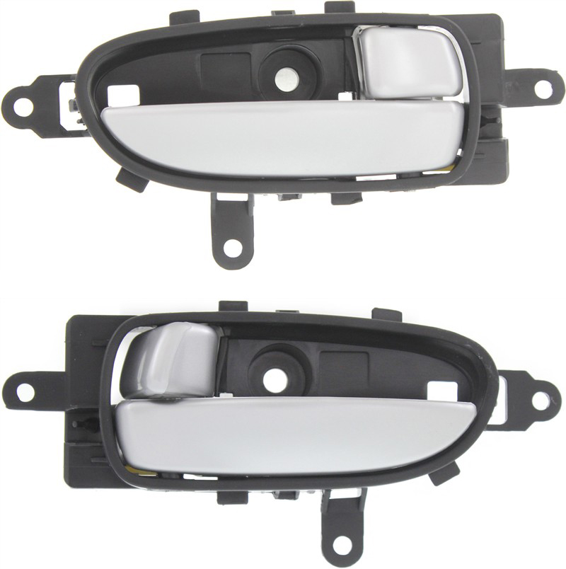 AM ALTIMA 07-13 MAXIMA 09-14 NV200-13-16 FRONT DOOR HANDLE RH AND LH Inside Slvr Lvr+Blk Hsg. Charcoal =REAR SKU SET REPNS462111 OEM 806709N00A 806719N00A