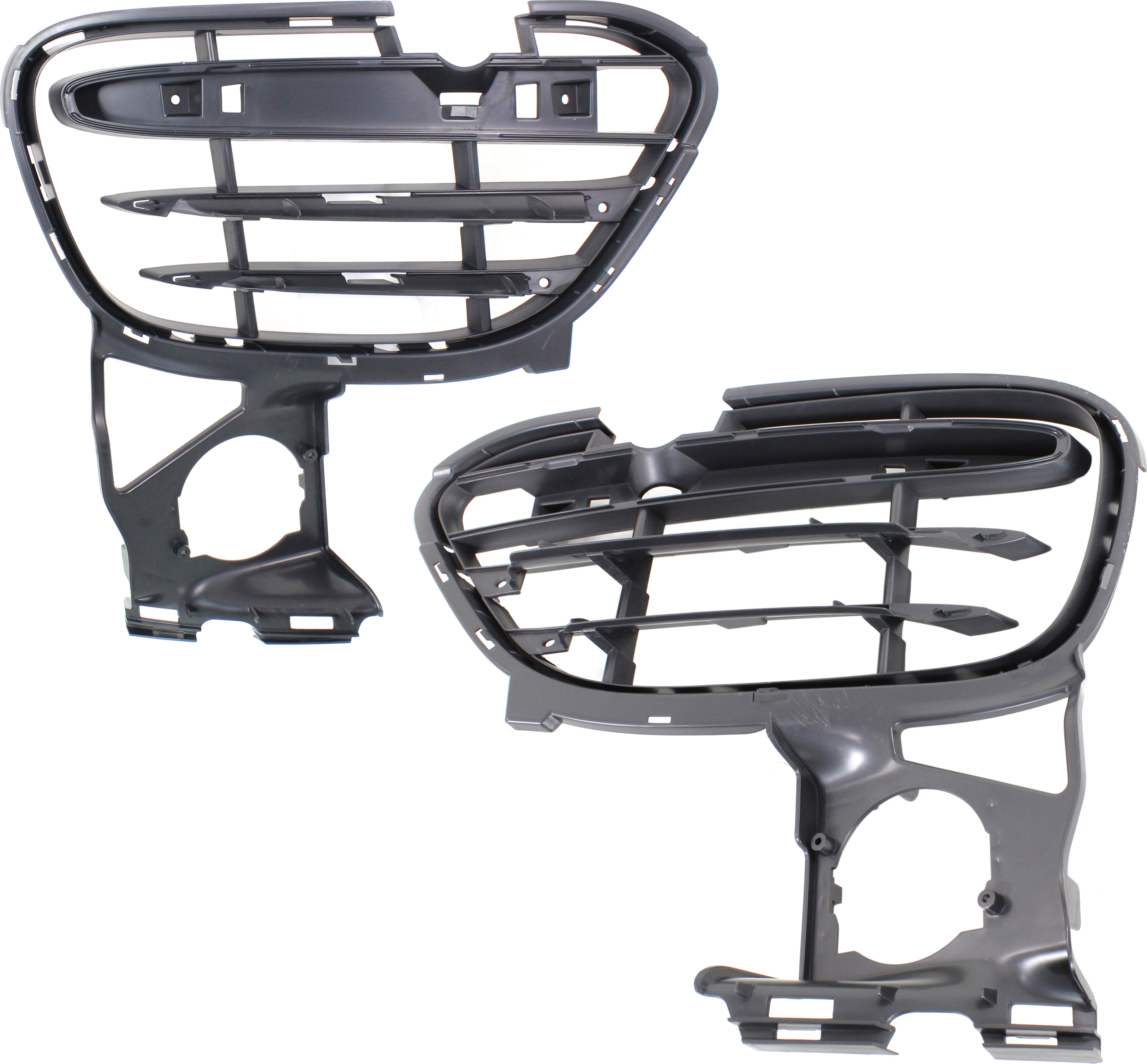 AM CAYENNE 11-14 FRONT BUMPER GRILLE RH AND LH Side Textured Black GTS 13-14 Turbo Turbo S Model SKU SET REPP015501 Partslink PO1038106 PO1039106 OEM 95850568111-95850568211