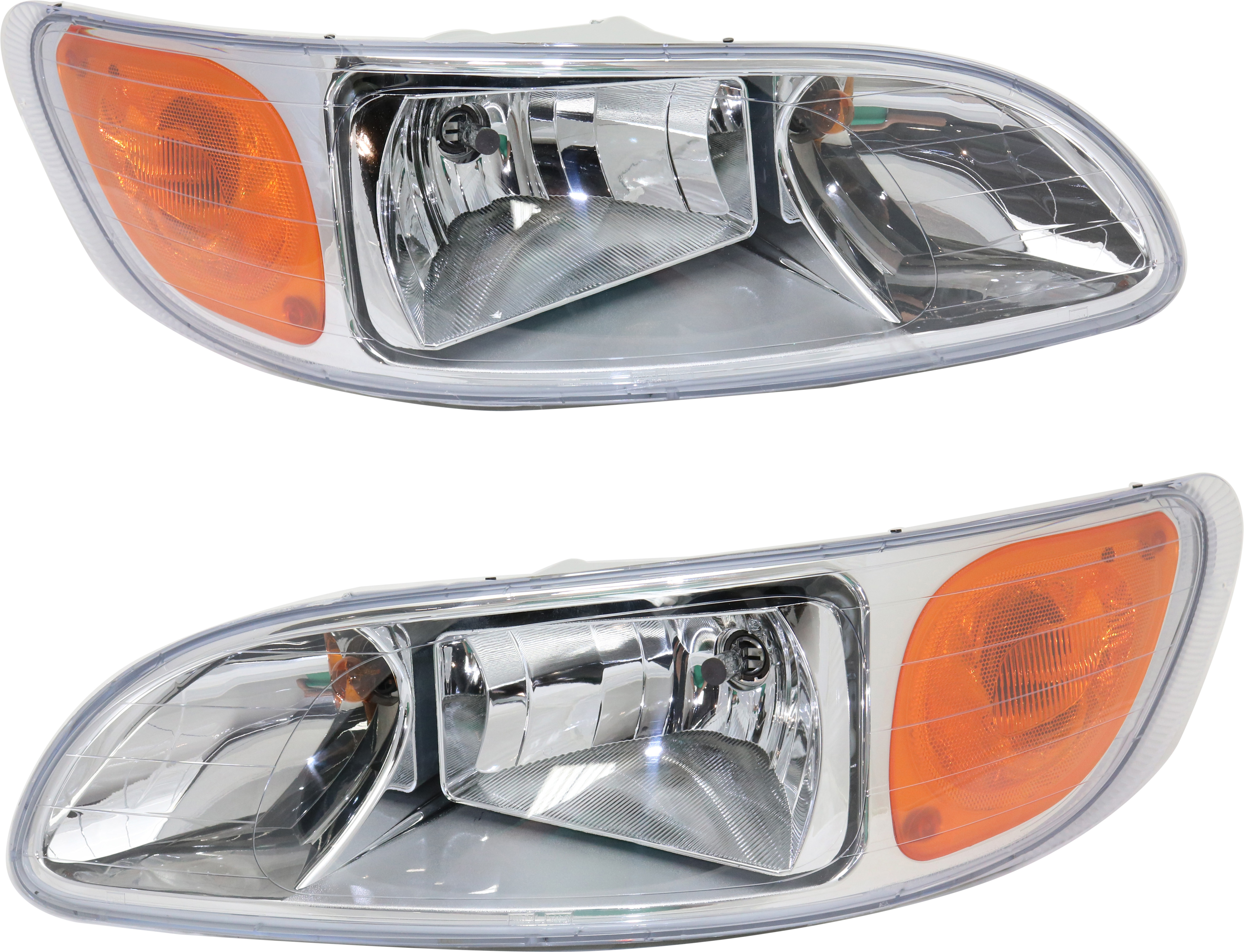 AM PETERBILT 3 SERIES HD TRUCK 00-15 HEAD LAMP RH AND LH Assembly SKU SET REPP100163HD Partslink PB2503100 PB2502100 OEM 1609190R 1609190L