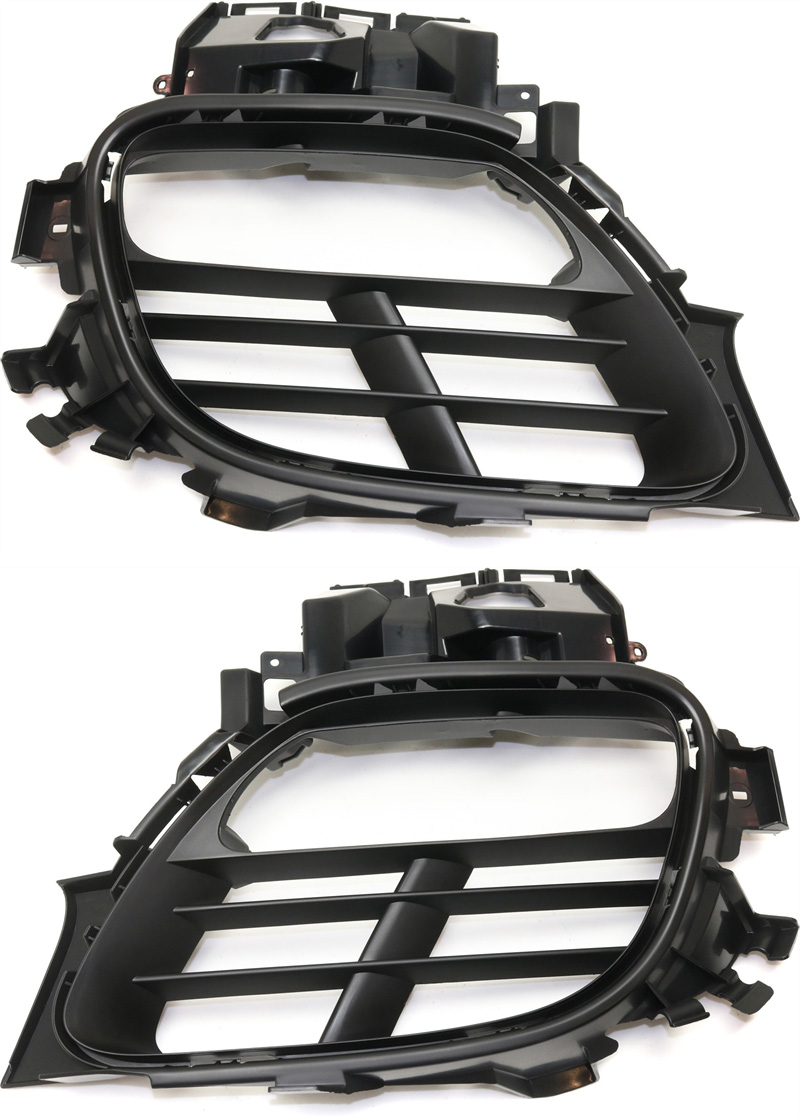 AM PANAMERA 13-13 FRONT FOG LAMP MOLDING RH AND LH Textured Black Retaining Frame GTS Model SKU SET REPP108003 Partslink PO1039103 PO1038103 OEM 970505985011E0-970505986011E0