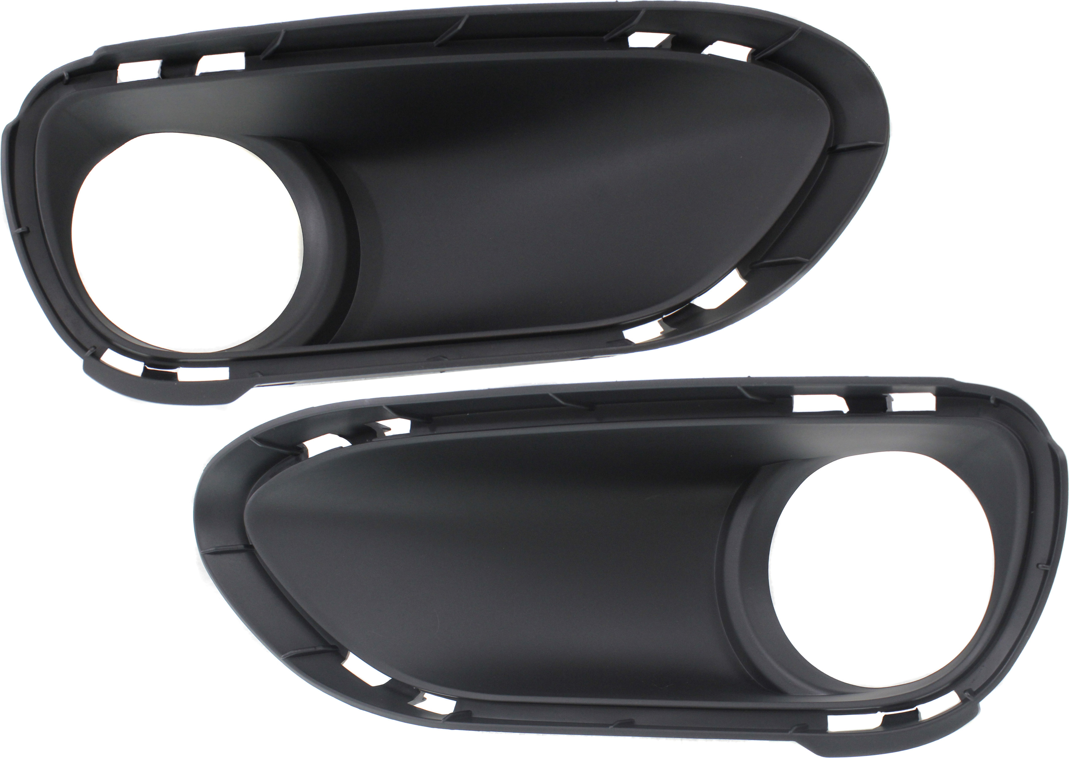 AM CAYENNE 11-14 FRONT FOG LAMP MOLDING RH AND LH Textured Black Black Turbo Model SKU SET REPP108203 Partslink PO1039105 PO1038105 OEM 95850509400-95850509300