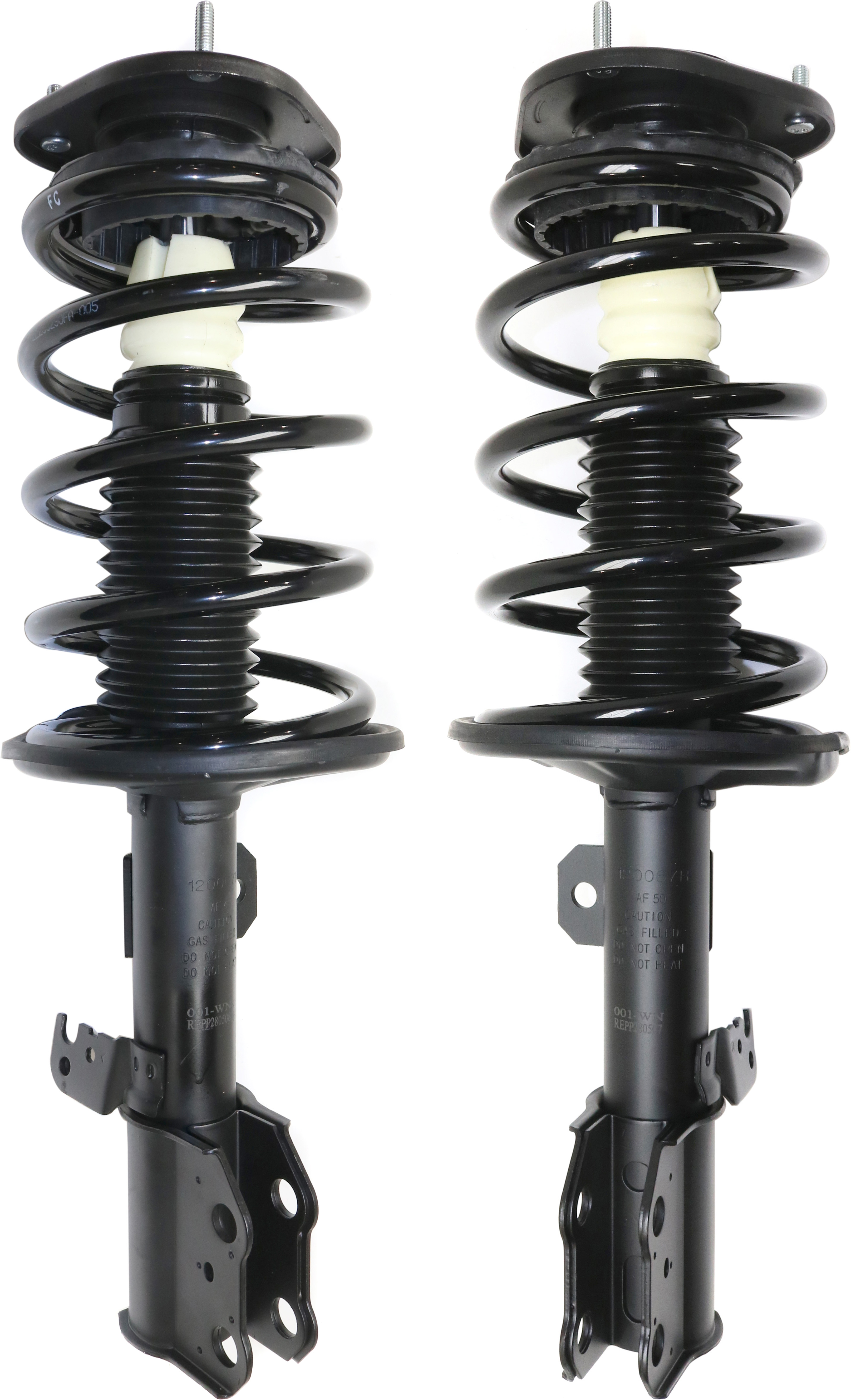 AM MATRIX VIBE 03-08 FRONT FULLY LOADED STRUT RH AND LH Gas Charged Twin tube Set of 2 SKU SET REPP280507 OEM 88973941-48510A9340-88973943-4
