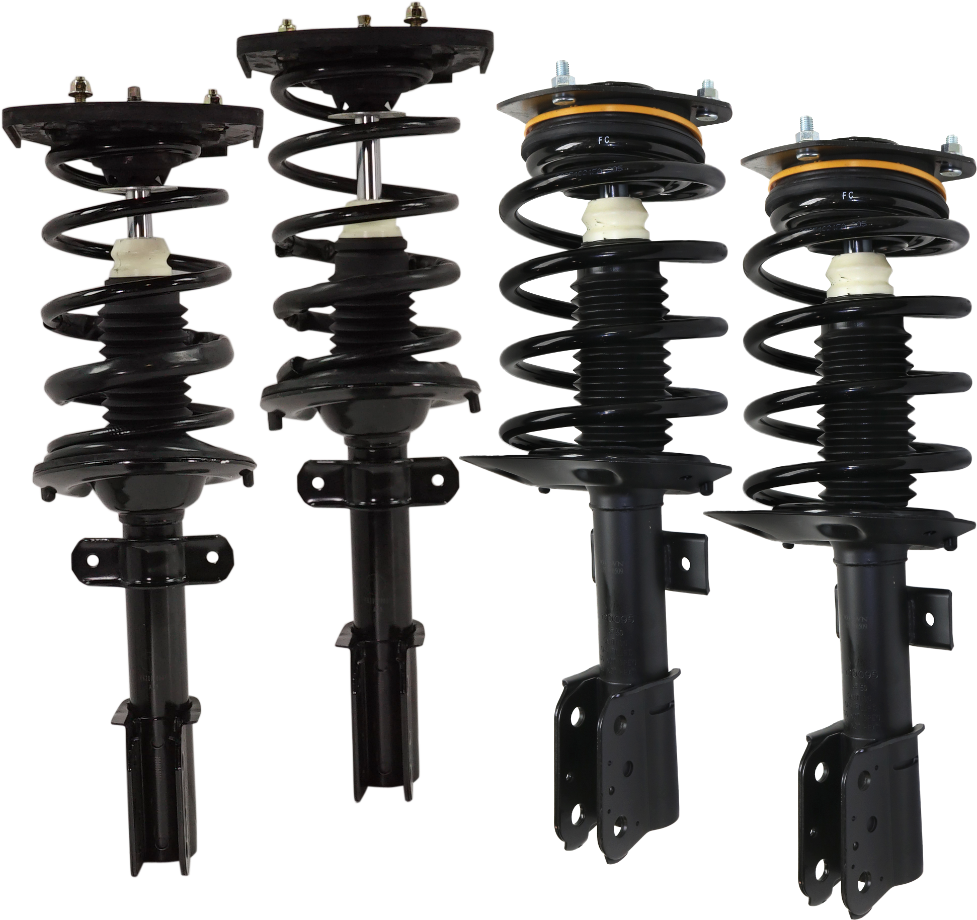 AM GRAND PRIX 04-07 FRONT AND REAR FULLY LOADED STRUT RH AND LH Set of 4 w 16 in Wheels SKU SET REPP280509-4 A OEM 88955411-88955410-89047814-233