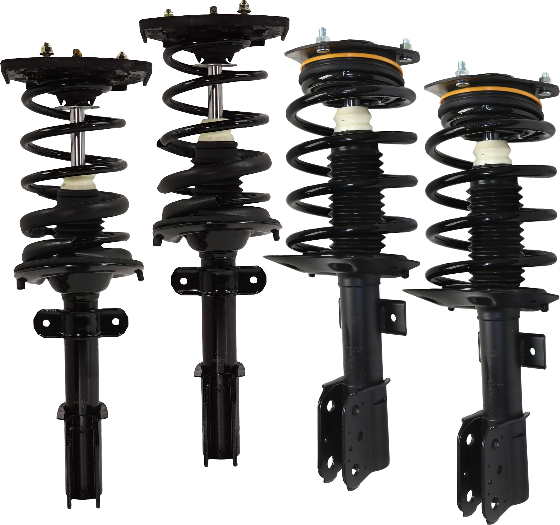 AM GRAND PRIX 04-07 FRONT AND REAR FULLY LOADED STRUT RH AND LH Set of 4 w 17 in Wheels w 18 in Wheels SKU SET REPP280509-4 B OEM 88955411-88955410-903018RS SR4