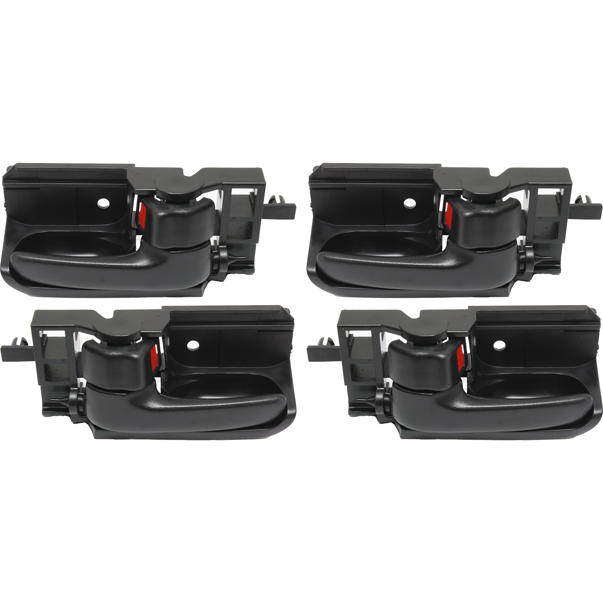 AM COROLLA MATRIX 03-08 TACOMA 05-15 FRONT AND REAR INTERIOR DOOR HANDLE RH AND LH Set of 4 Inside Black Plastic SKU SET REPP462117-4 Partslink TO1353169 GM1353134 TO1352169 GM1352134 OEM 6920502100B0-88971437-69206021