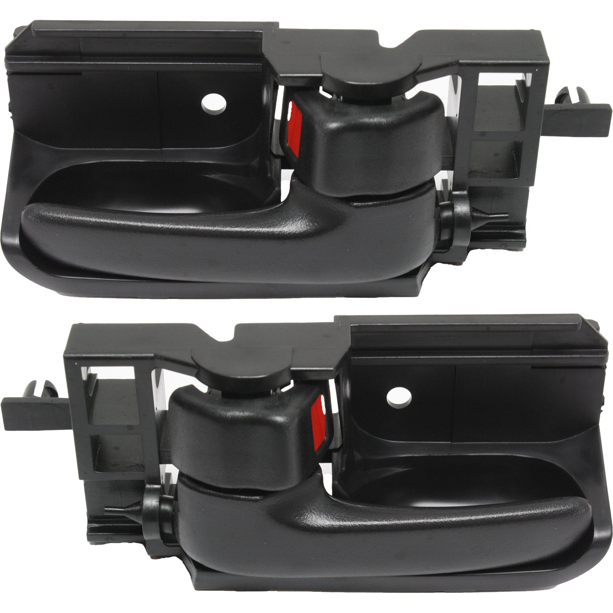 AM COROLLA MATRIX 03-08 TACOMA 05-15 FRONT OR REAR INTERIOR DOOR HANDLE RH AND LH Set of 2 Plastic Black SKU SET REPP462117 Partslink TO1353169 GM1353134 TO1352169 GM1352134 OEM 6920502100B0-88971437-69206021