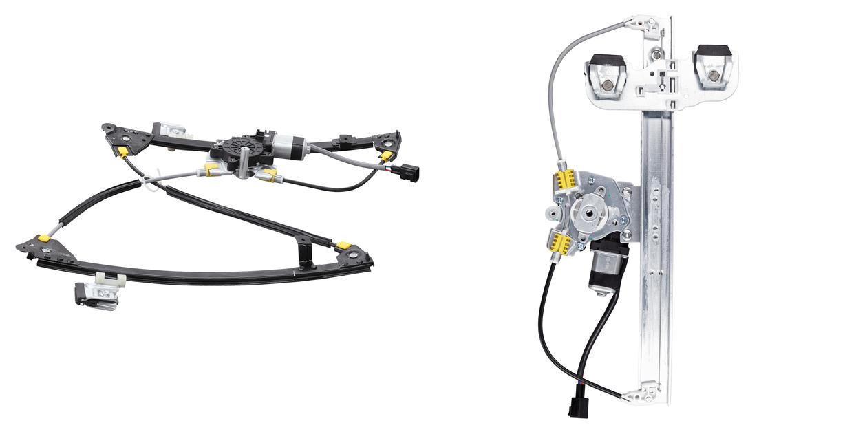 AM GRAND PRIX 04-08 FRONT AND REAR WINDOW REGULATOR LH Power w Motor SKU SET REPP462910 Partslink GM1350152 GM1550135 OEM 15869655-15934641