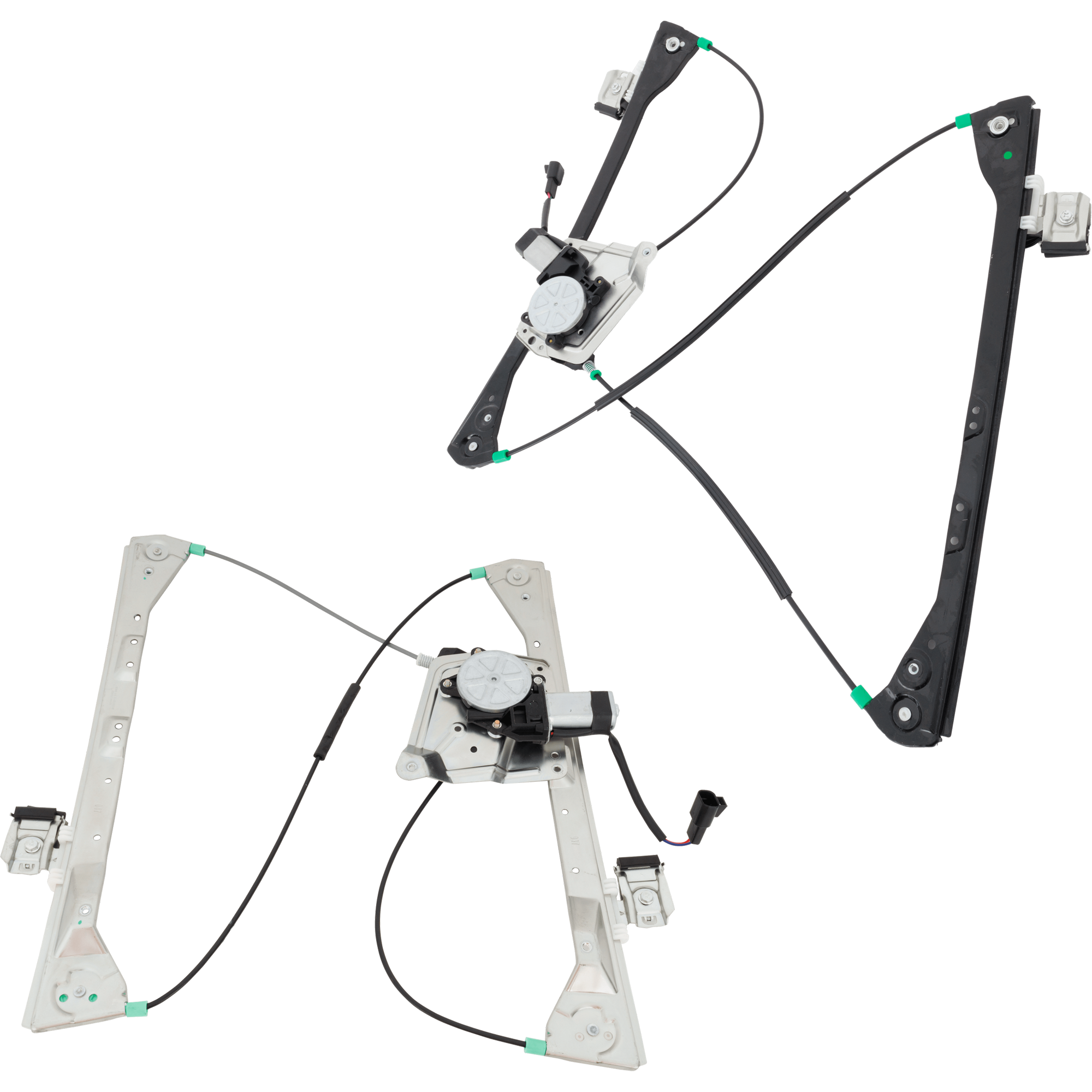 AM AZTEK 01-05 RENDEZVOUS 02-07 FRONT AND REAR WINDOW REGULATOR LH Power w Motor SKU SET REPP462914 Partslink GM1550136 OEM 10311151-15911244 WLR3020-11A4