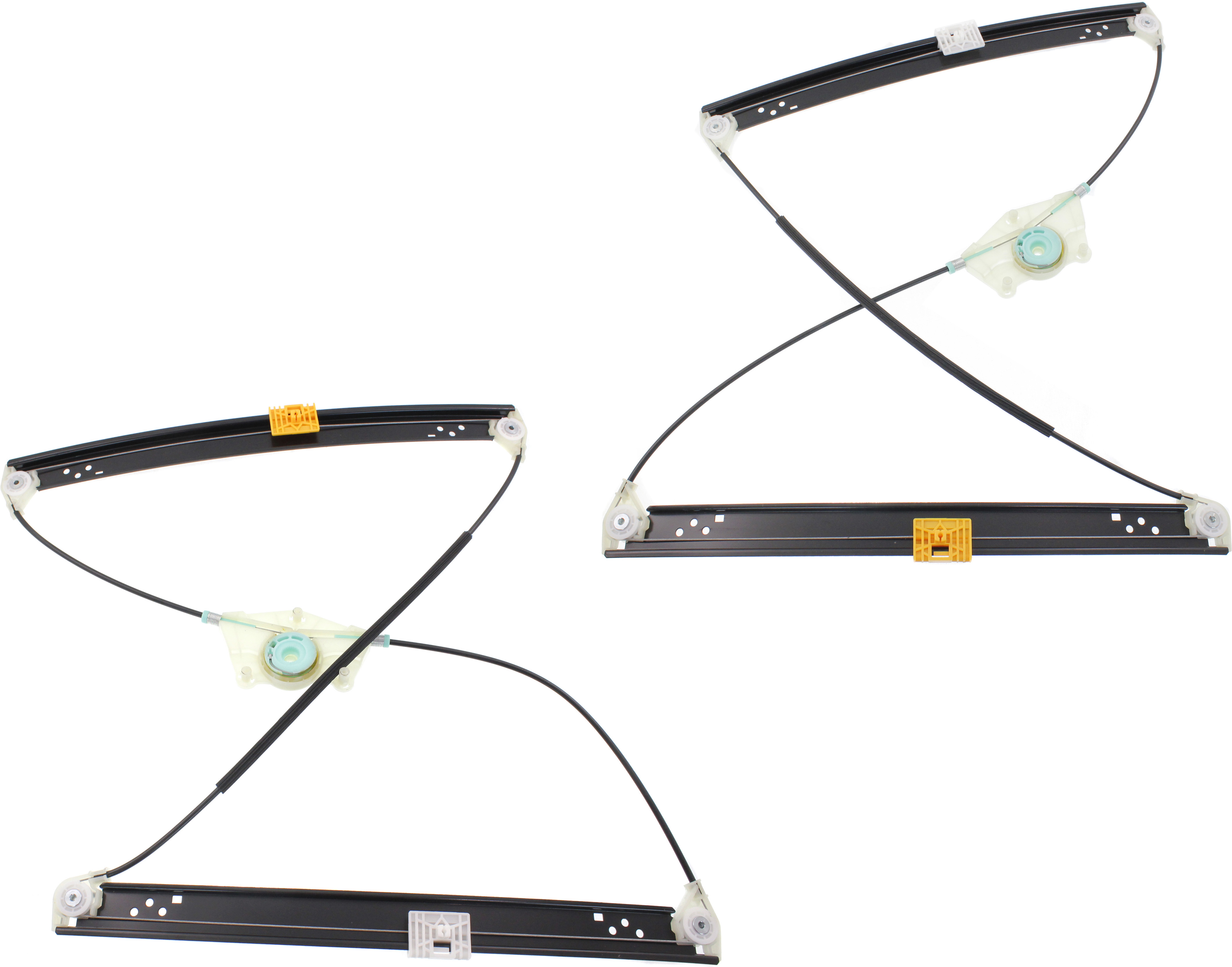 AM CAYENNE 03-10 TOUAREG 04-10 FRONT WINDOW REGULATOR RH AND LH Power w o Motor SKU SET REPP462931 OEM 95554246104-7L0837461-95554246