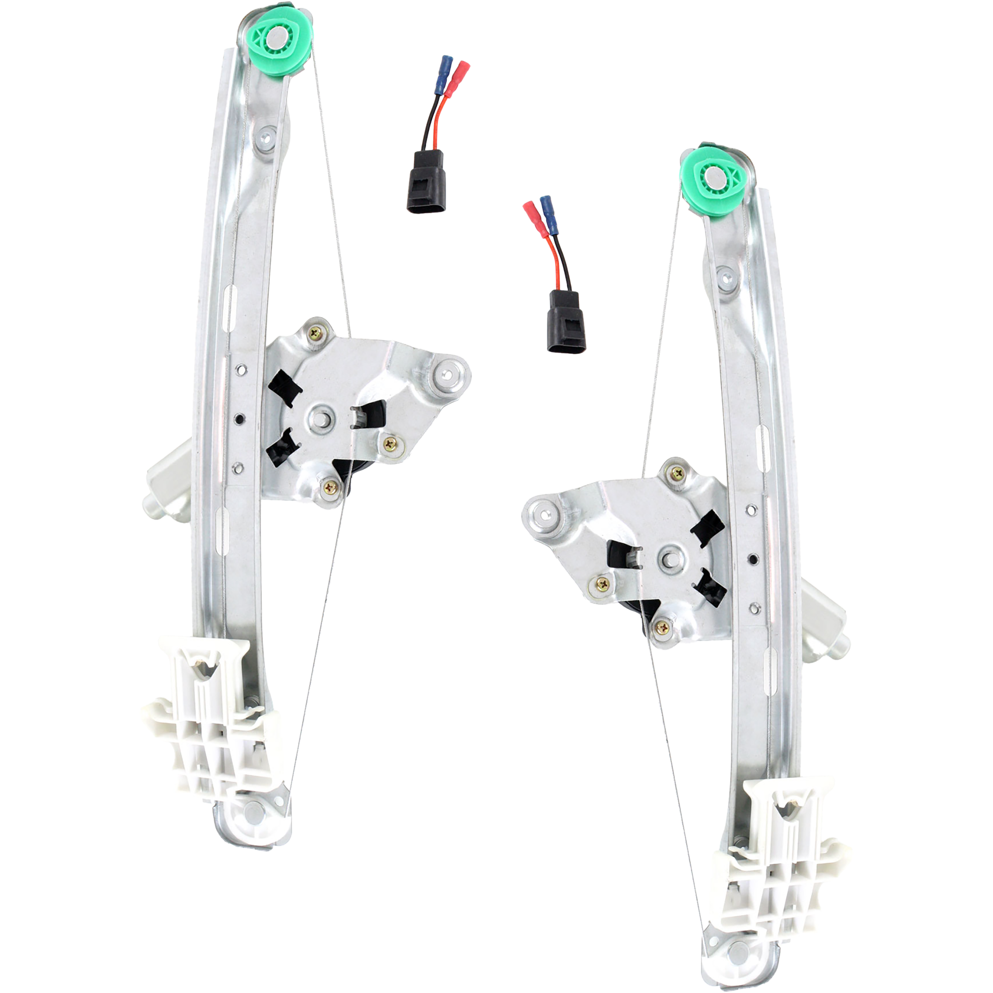 AM G6-05-10 REAR WINDOW REGULATOR RH AND LH Power With Motor SKU SET REPP491701 Partslink GM1550108 GM1551108 OEM 20774636-20774637