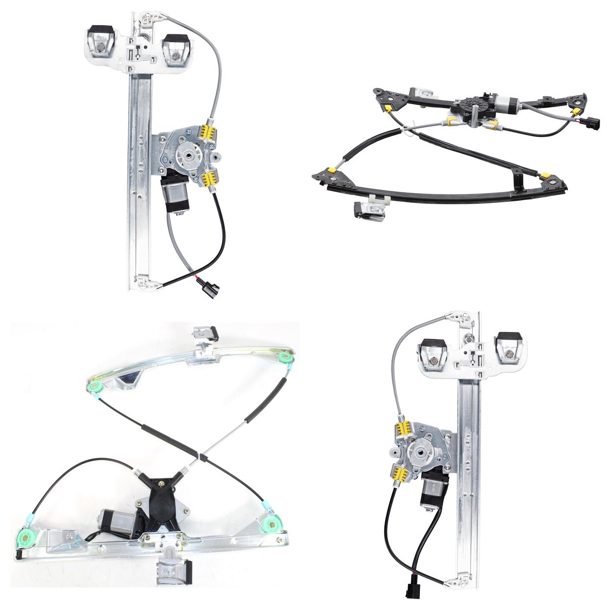 AM GRAND PRIX 04-08 FRONT AND REAR WINDOW REGULATOR RH AND LH Power w Motor SKU SET REPP491703-4 Partslink GM1350152 GM1351152 GM1550135 GM1551135 OEM 15869654-15869655-15934640-159