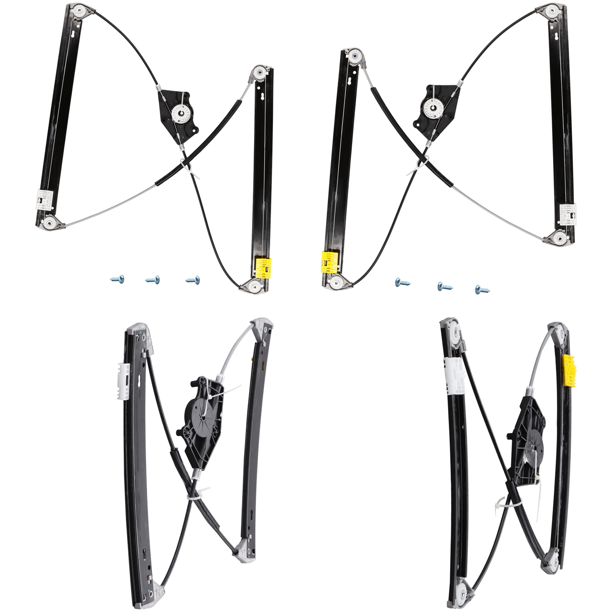 AM CAYENNE 03-10 TOUAREG 04-10 FRONT AND REAR WINDOW REGULATOR RH AND LH Power w o Motor SKU SET REPP491707-4 OEM 95553346103-7L0839461-95553346