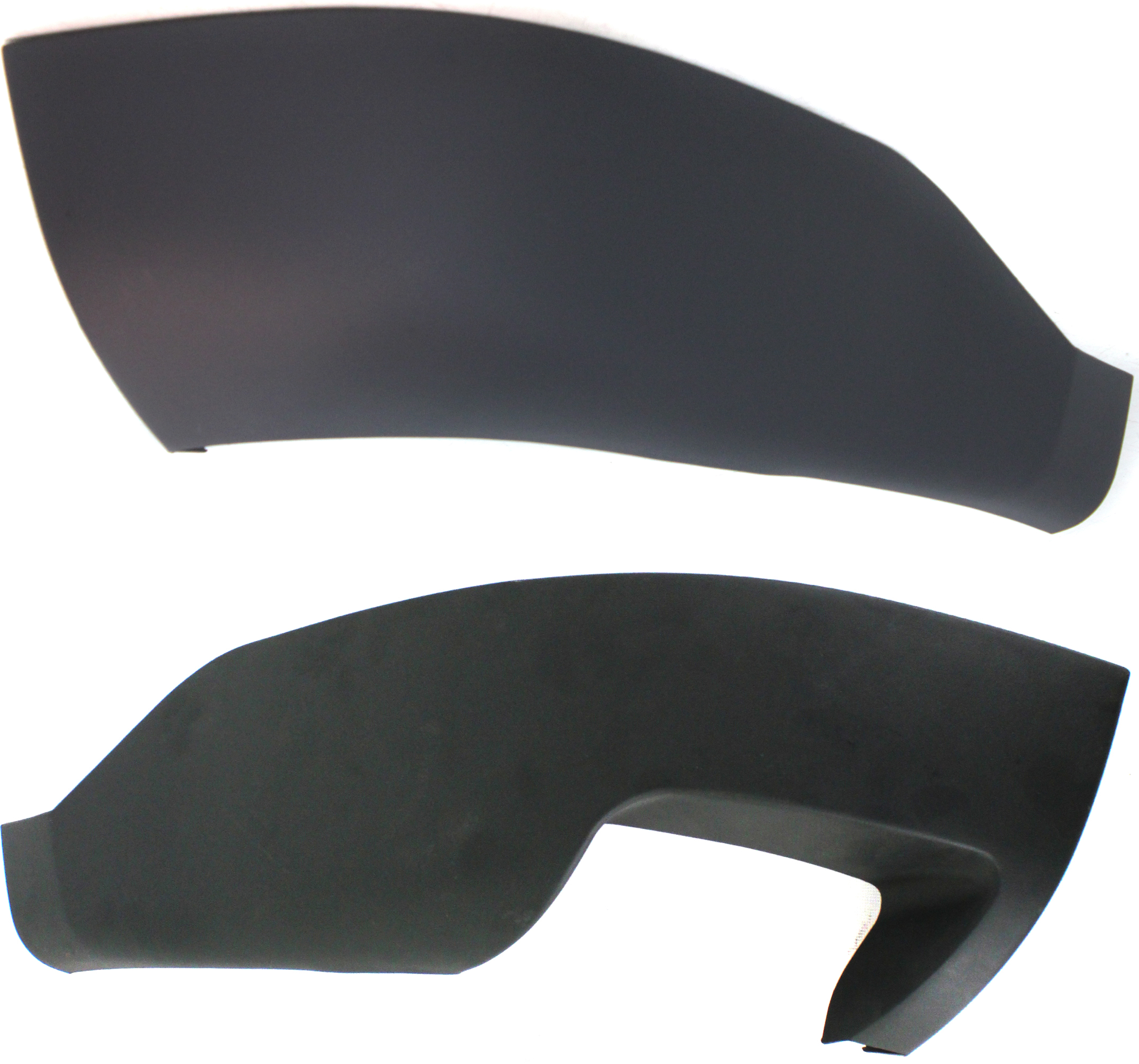 AM TORRENT 06-09 REAR BUMPER END RH AND LH Lower Textured Black w o GXP Model SKU SET REPP761101 Partslink GM1117102 GM1116102 OEM 15812705-15812704