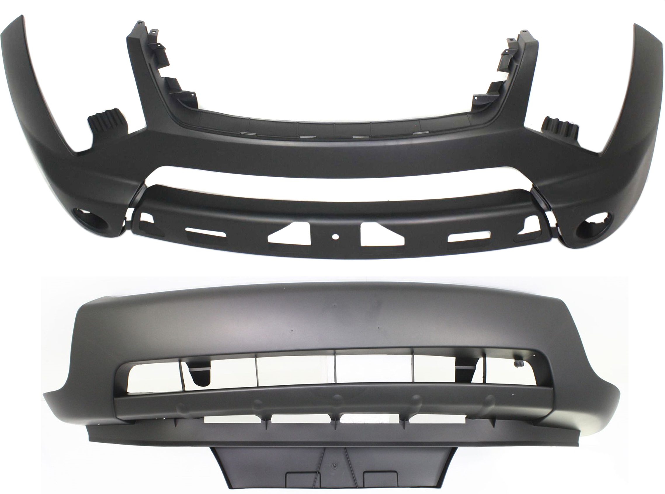 AM XL 7-07-09 FRONT BUMPER COVER Upper and Lower Primed SKU SET REPS010310P 2 Partslink SZ1015100 SZ1000134 OEM 7171278J01-7171178J00
