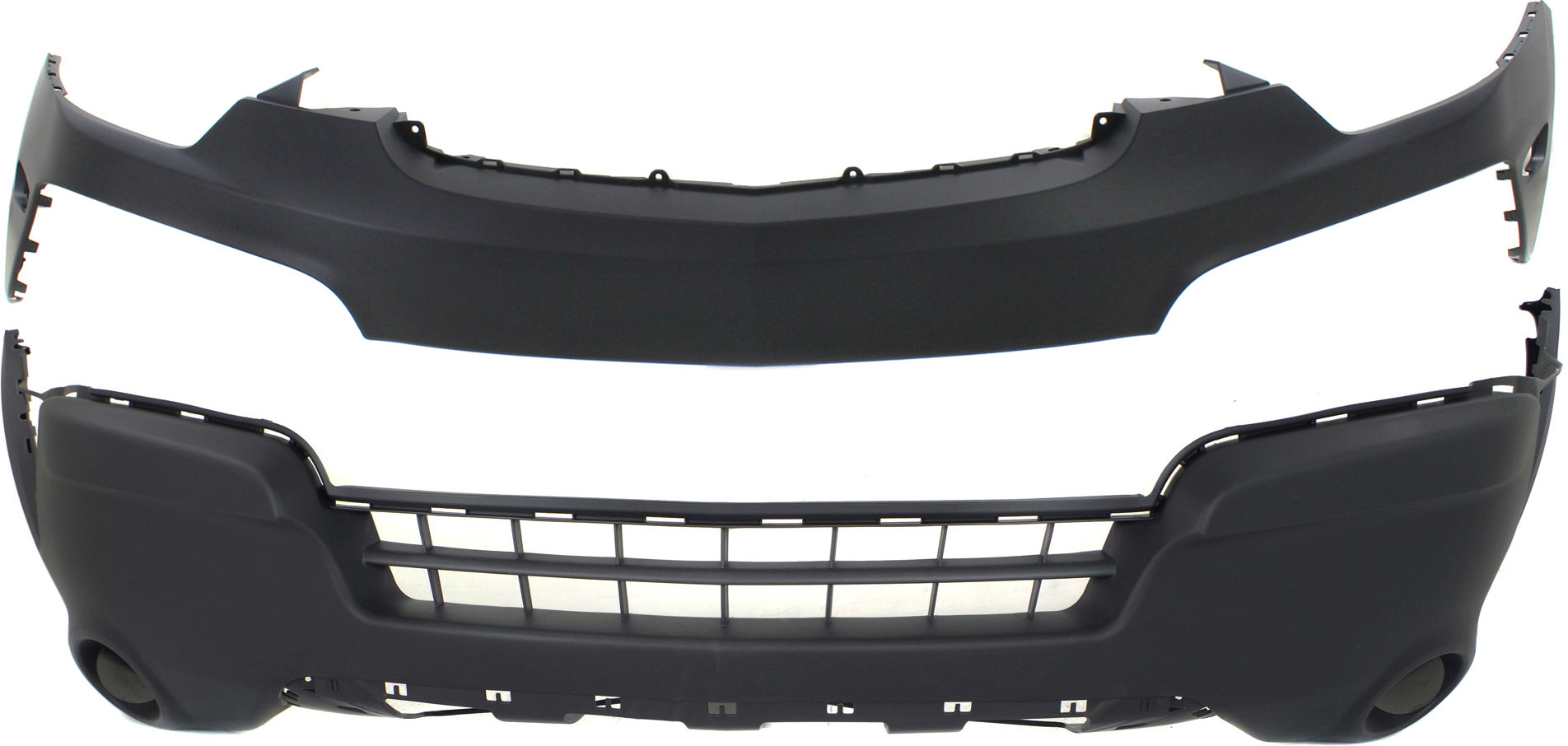 AM VUE 08-10 CAPTIVA SPORT 12-15 BUMPER COVER Set of 2 Front Upper and Lower LS XE Models SKU SET REPS010350P 2 Partslink GM1000901 GM1014104 OEM 1-916-758-622-949-860