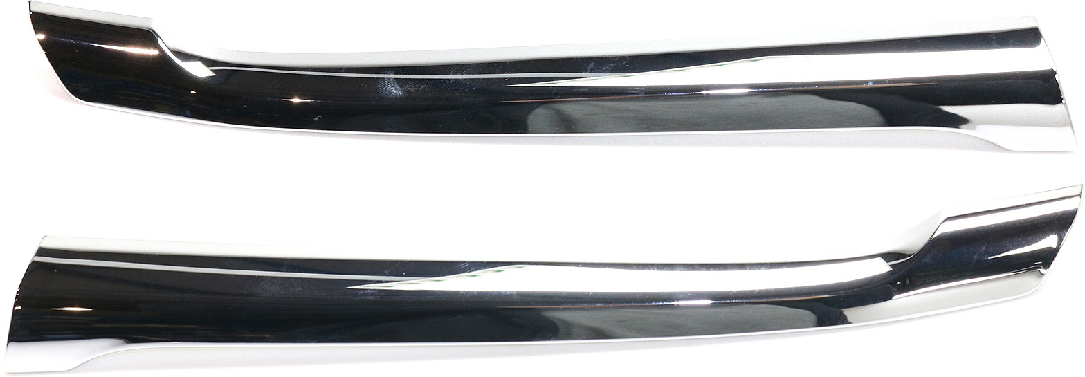 AM IMPREZA 15-16 GRILLE MOLDING RH and LH Chrome Sedan Wagon Exc. WRX Models SKU SET REPS071103 Partslink SU1213102 SU1212102 OEM 91123FJ110-91123FJ120