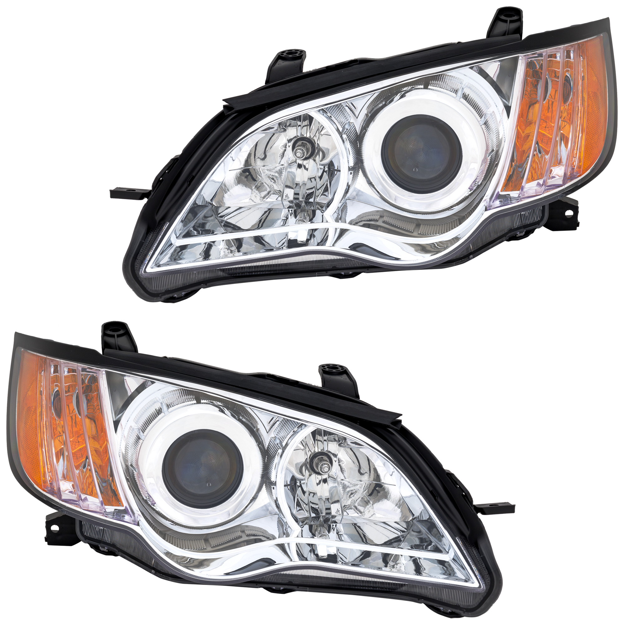 AM OUTBACK 08-09 HEAD LAMP RH AND LH Assembly Halogen CAPA SKU SET REPS100105Q Partslink SU2502133C SU2503133C OEM 84001AG53B 84001AG52B