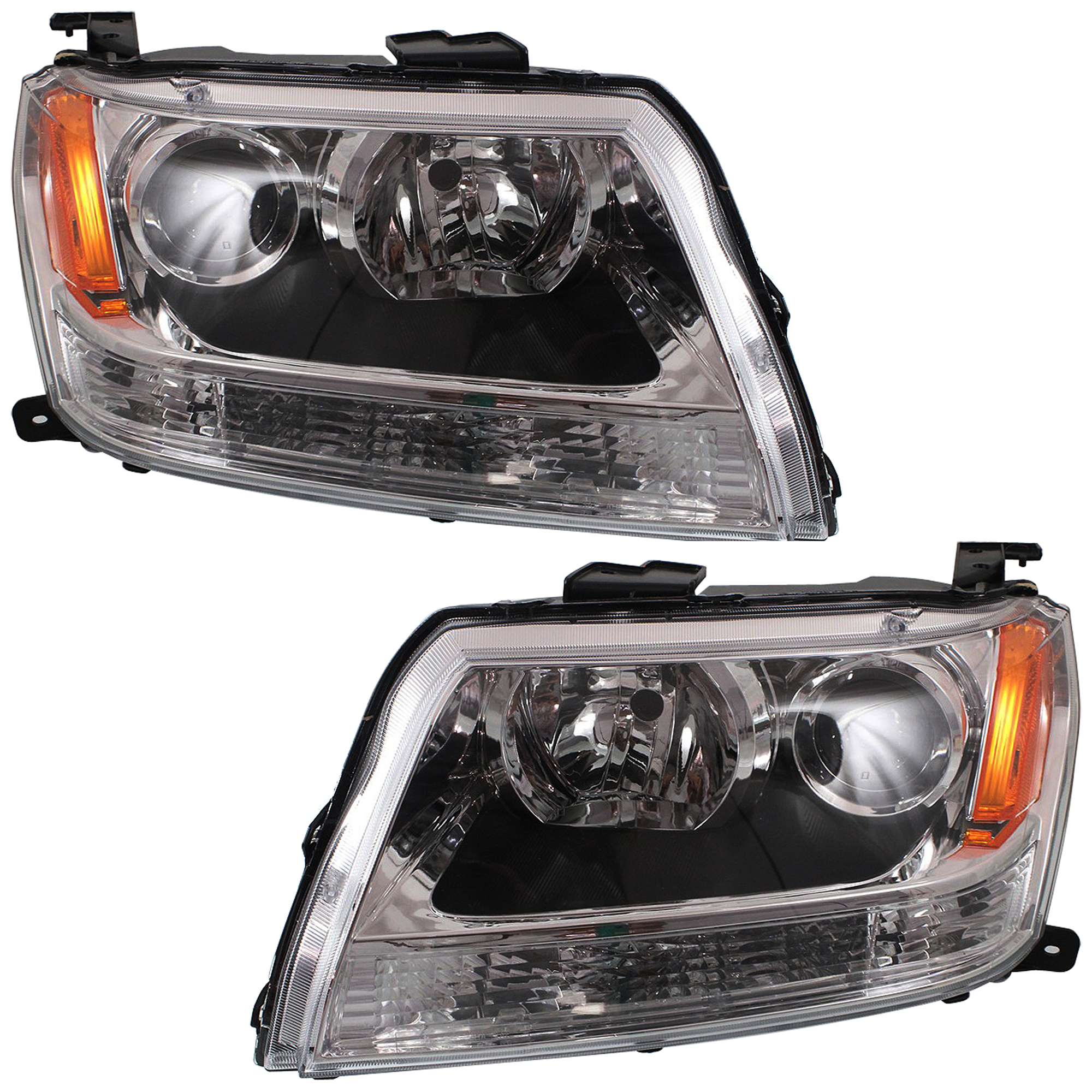 AM GRAND VITARA 09-13 HEAD LAMP RH AND LH Lens and Housing SKU SET REPS100111