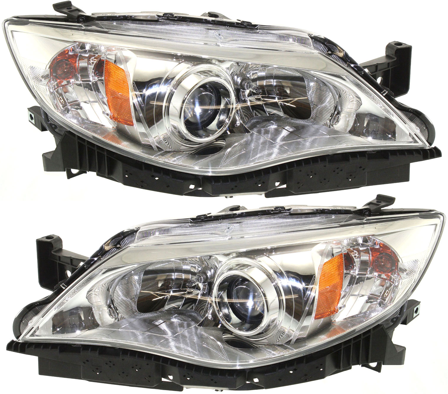 AM IMPREZA 08-09 HEAD LAMP RH AND LH Assembly Halogen 2.5 GT Outback Sport Models SKU SET REPS100129 Partslink SU2503124 SU2502124 OEM 84001FG060-84001FG070
