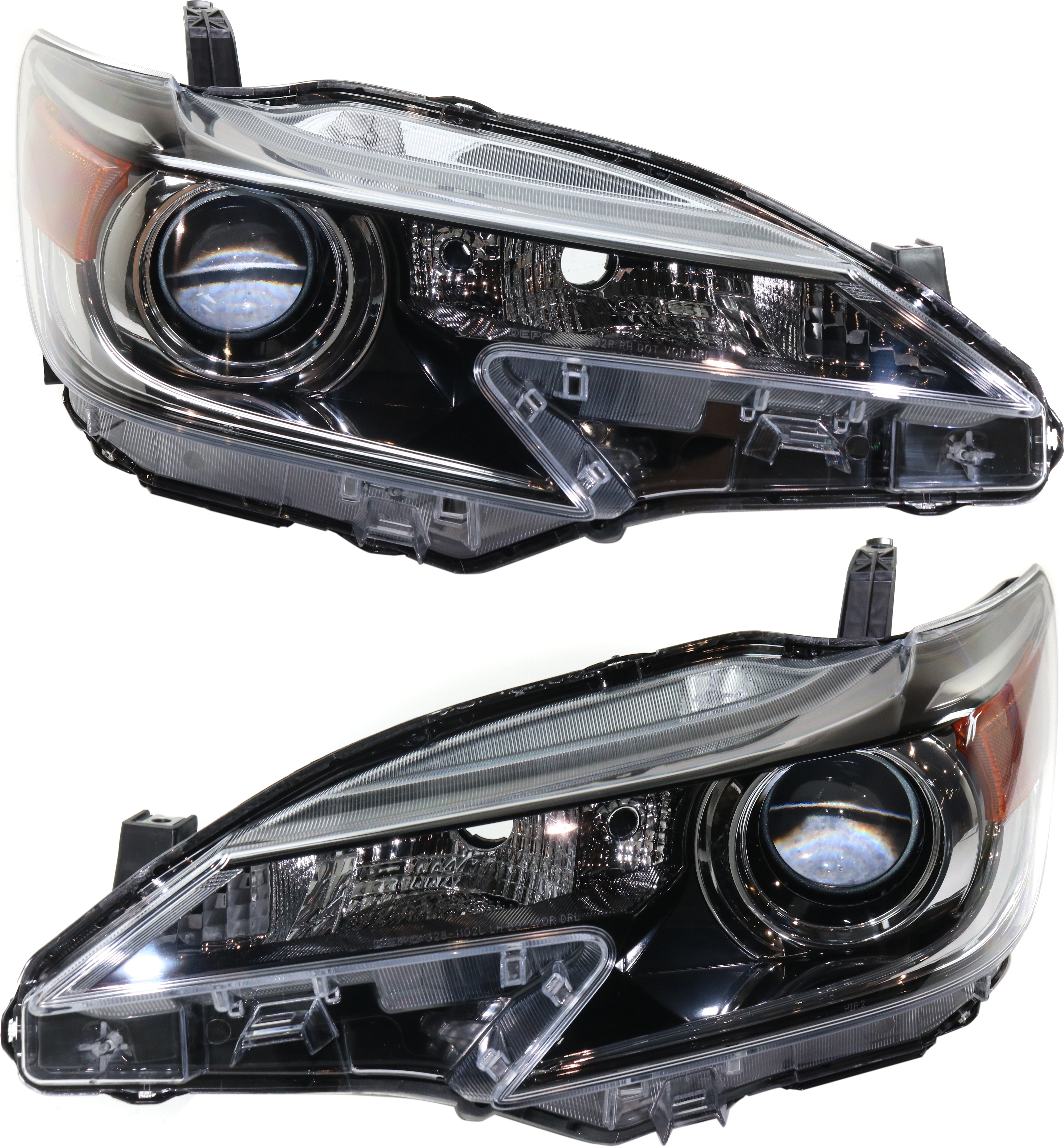 AM TC 14-16 HEAD LAMP RH AND LH Lens and Housing Halogen CAPA SKU SET REPS100321Q Partslink SC2519109C SC2518109C OEM 8113021180-8117021180