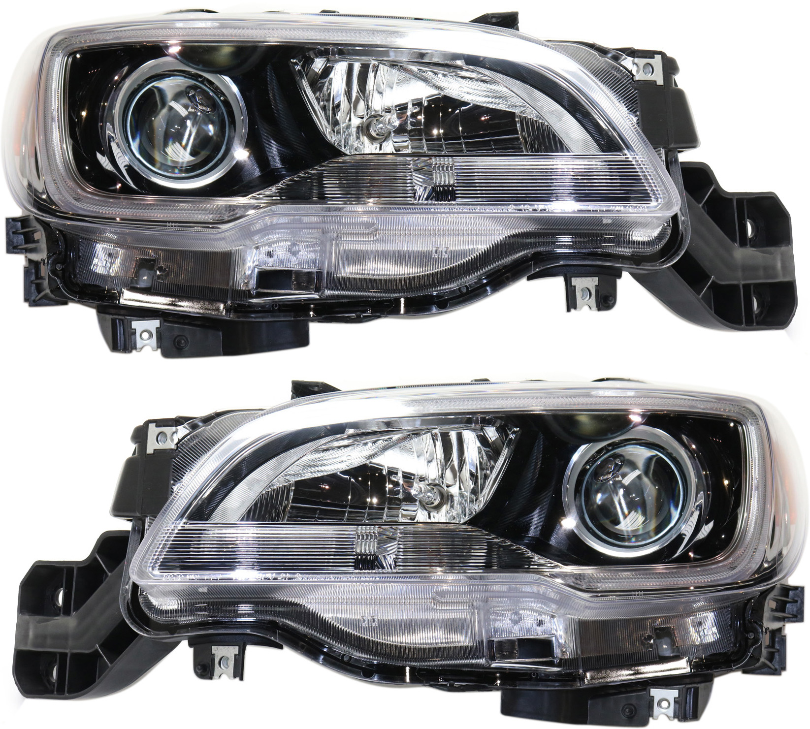 AM LEGACY OUTBACK 15-17 HEAD LAMP RH AND LH Assembly Halogen Black Interior Exc. 3.6L Limited Model SKU SET REPS100327 Partslink SU2503149 SU2502149 OEM 84001AL02A 84001AL03A