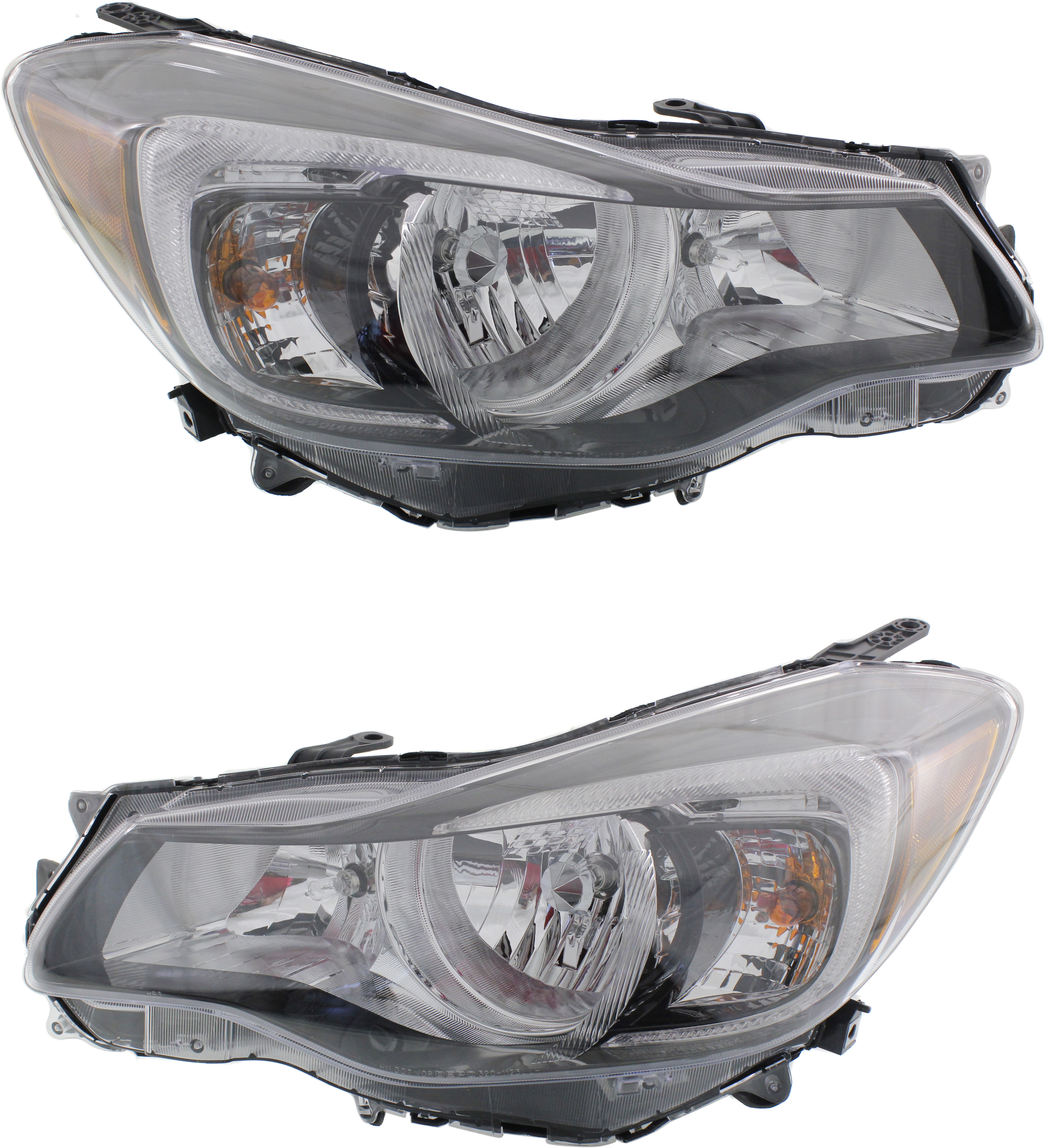 AM IMPREZA 15-16 HEAD LAMP RH AND LH Assembly Halogen CAPA SKU SET REPS100337Q Partslink SU2503155C SU2502155C OEM 84001FJ320-84001FJ330