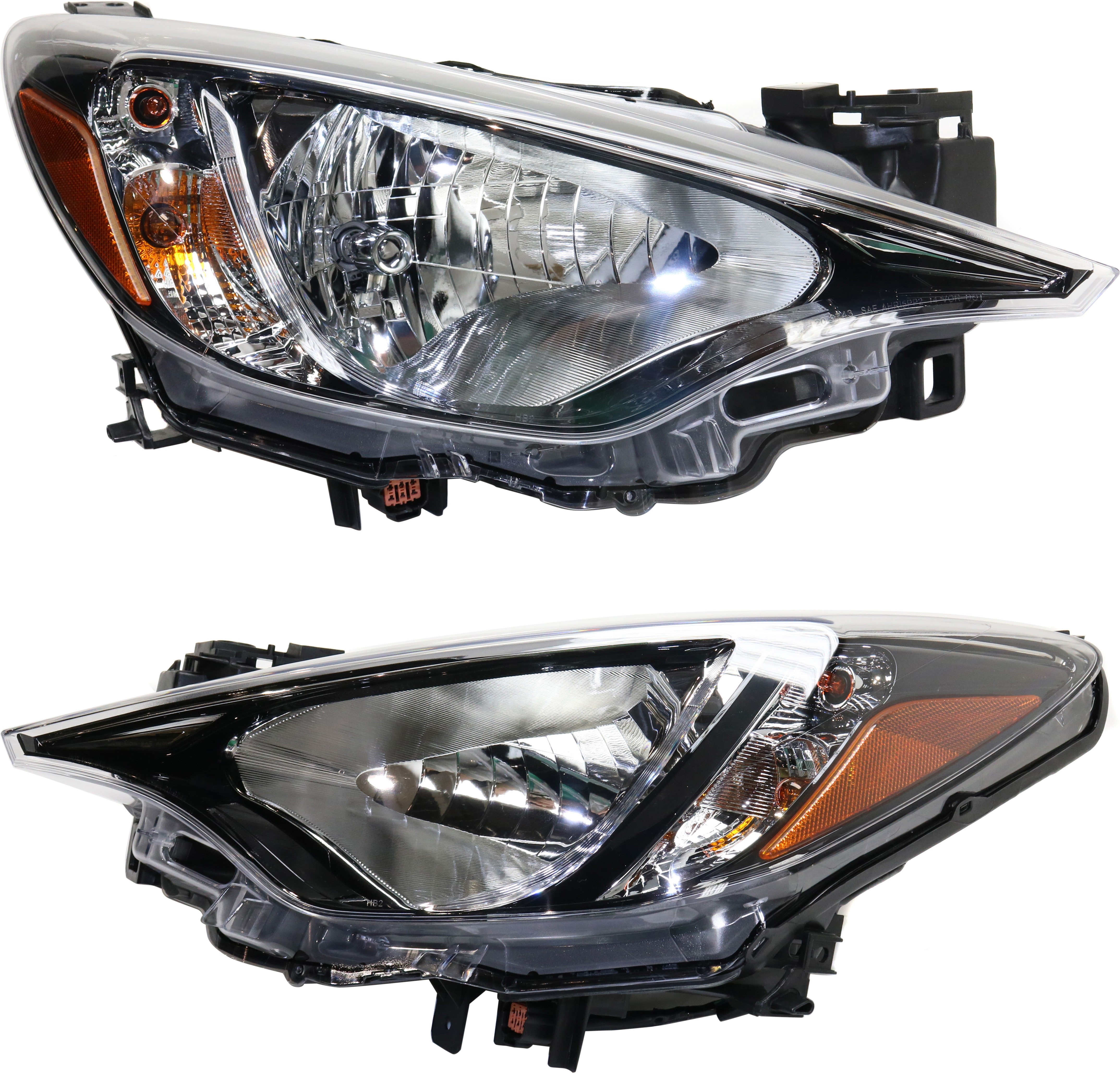 AM SCION IA 16-16 YARIS 16-20 HEAD LAMP RH AND LH Assembly Base L LE Premium Model Sedan Hatchback 20-20 SKU SET REPS100341 OEM 81130WB001 PFM 81170WB001 PFM