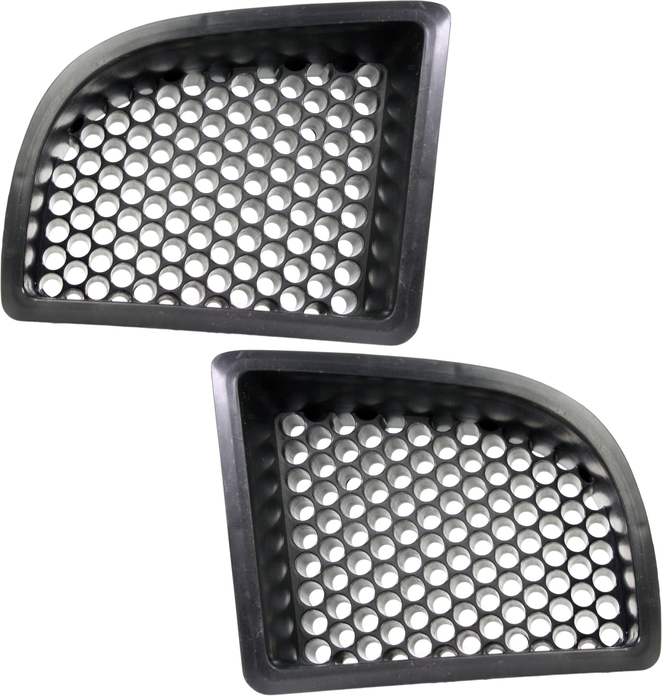 AM VUE 02-05 FRONT FOG LAMP COVER RH AND LH Textured Black Side bumper grille SKU SET REPS107515 Partslink GM2599104 GM2598104 OEM 22690729-22690728