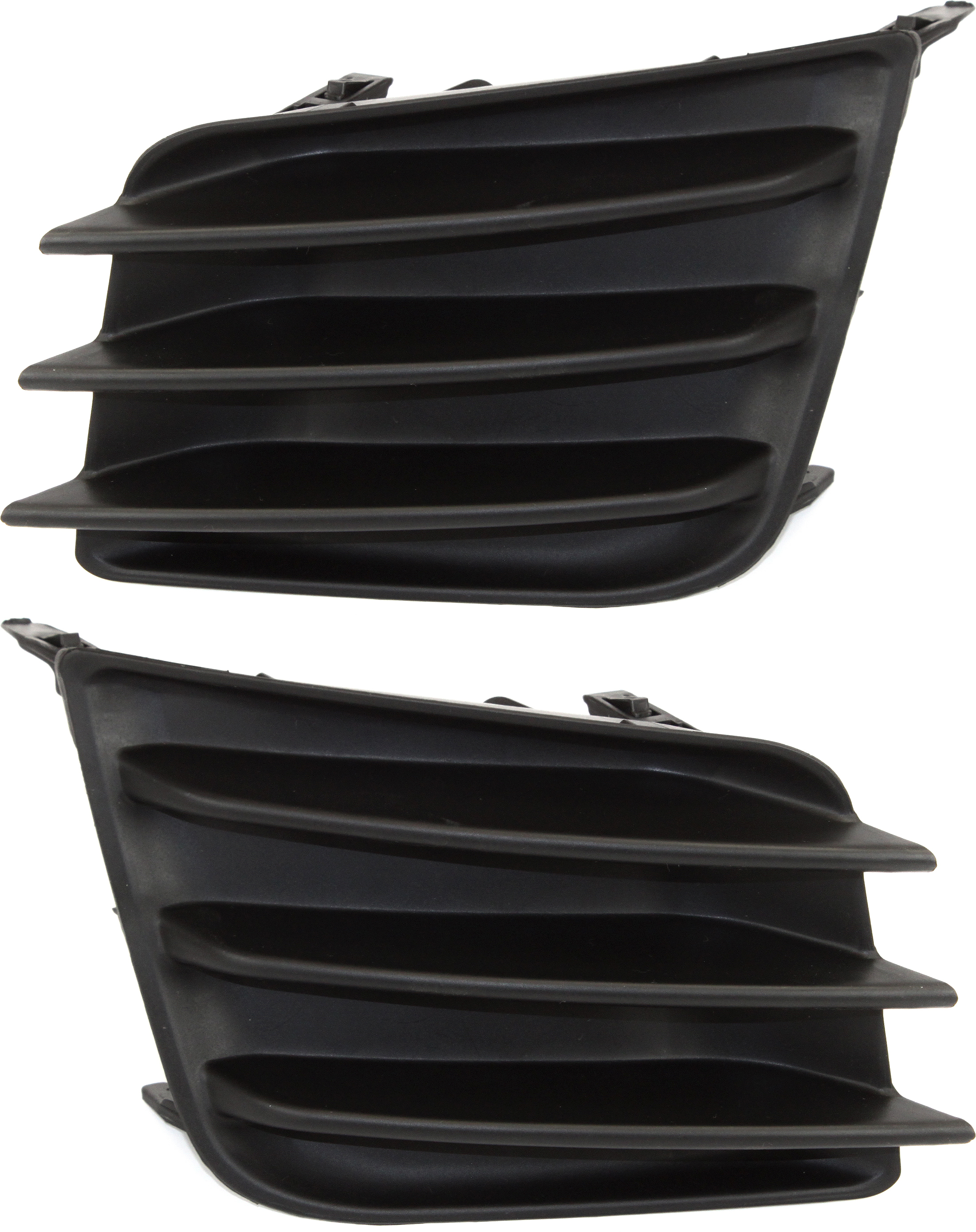AM TC 11-13 FRONT FOG LAMP COVER RH AND LH Textured Black SKU SET REPS108603 Partslink SC1039101 SC1038101 OEM 5243721020-5243821020