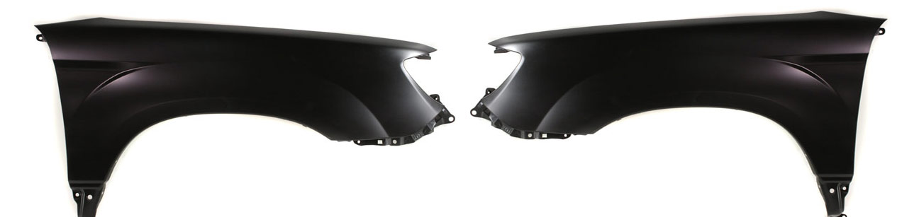 AM FORESTER 06-08 FRONT FENDER RH AND LH Primed w o Signal Light Hole Steel SKU SET REPS220109 Partslink SU1241132 SU1240132 OEM 57110SA0409P 57110SA0509P