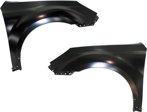 AM OUTBACK 10-14 FRONT FENDER RH AND LH Primed CAPA SKU SET REPS220113Q Partslink SU1240131C SU1241131C OEM 57120AJ06A9P 57120AJ07A9P