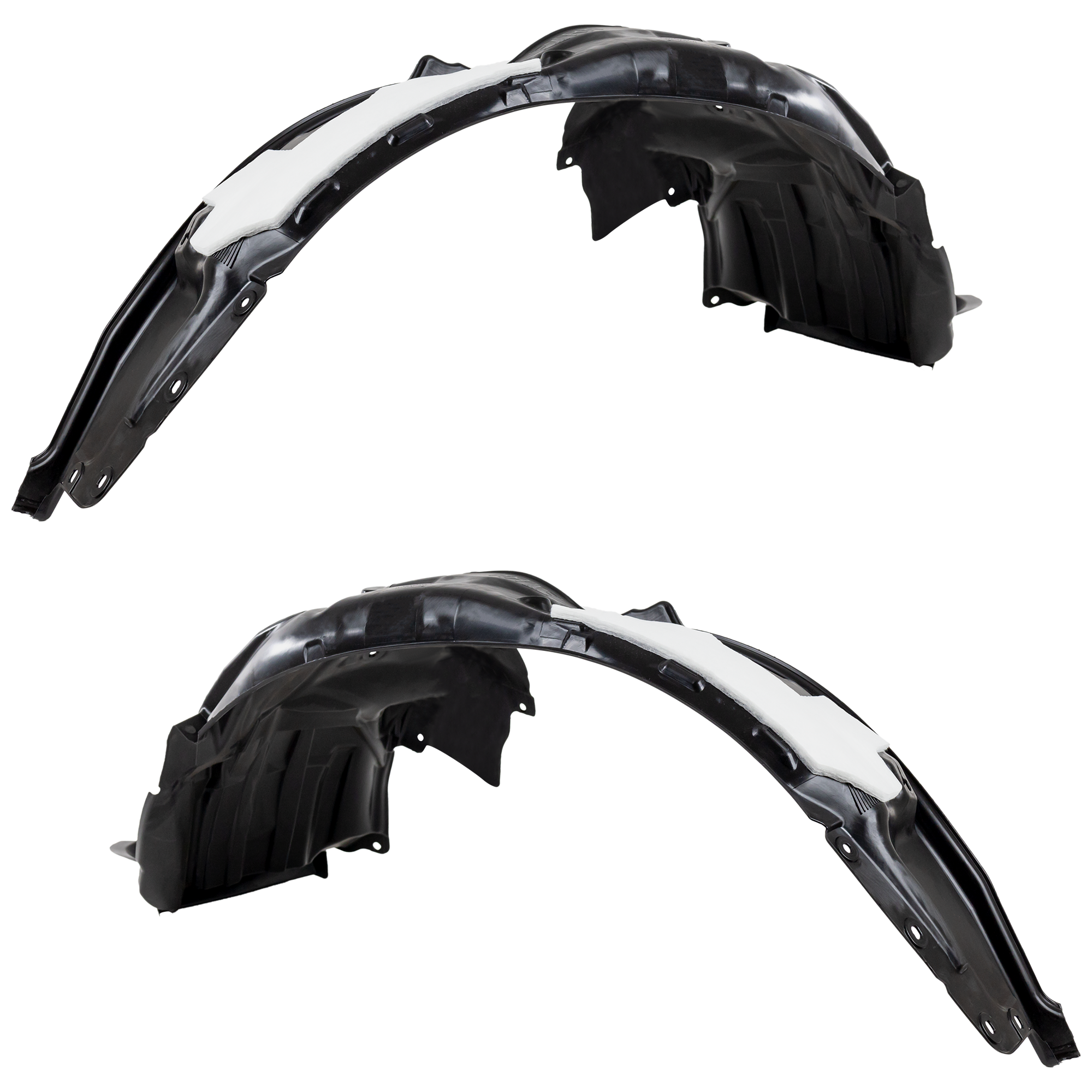 AM FORESTER 14-18 FRONT FENDER LINER RH AND LH Assembly Plastic w Insulation Foam Injection Form CAPA SKU SET REPS222191Q Partslink SU1249127C SU1248127C OEM 59110SG001-59110SG011