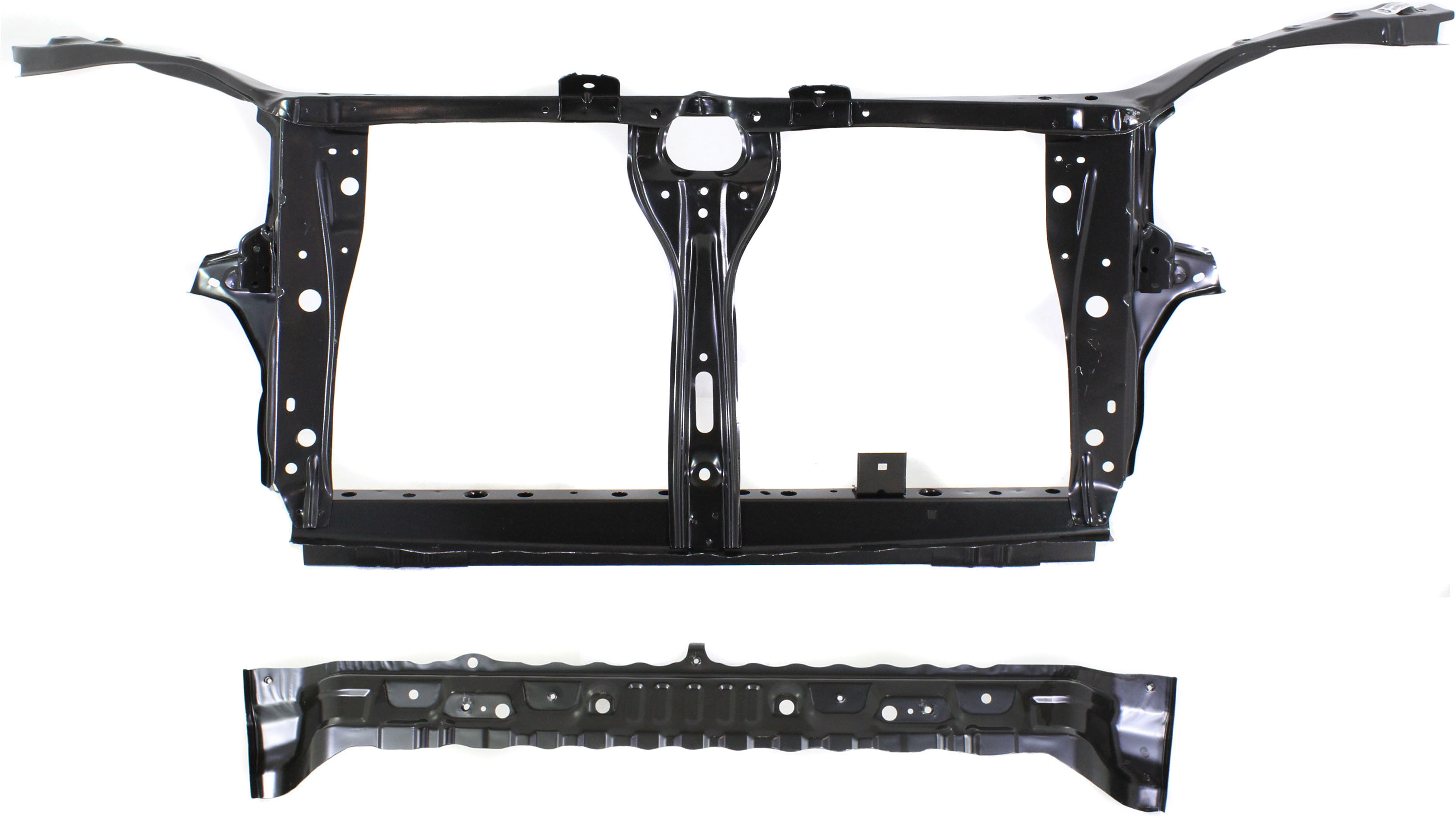 AM IMPREZA 08-11 RADIATOR SUPPORT Set of 2 Base 08-09 WRX Model Sedan Wagon SKU SET REPS250107-2 Partslink SU1225133 SU1225141 OEM 51231AG0009P 53010FG0009P