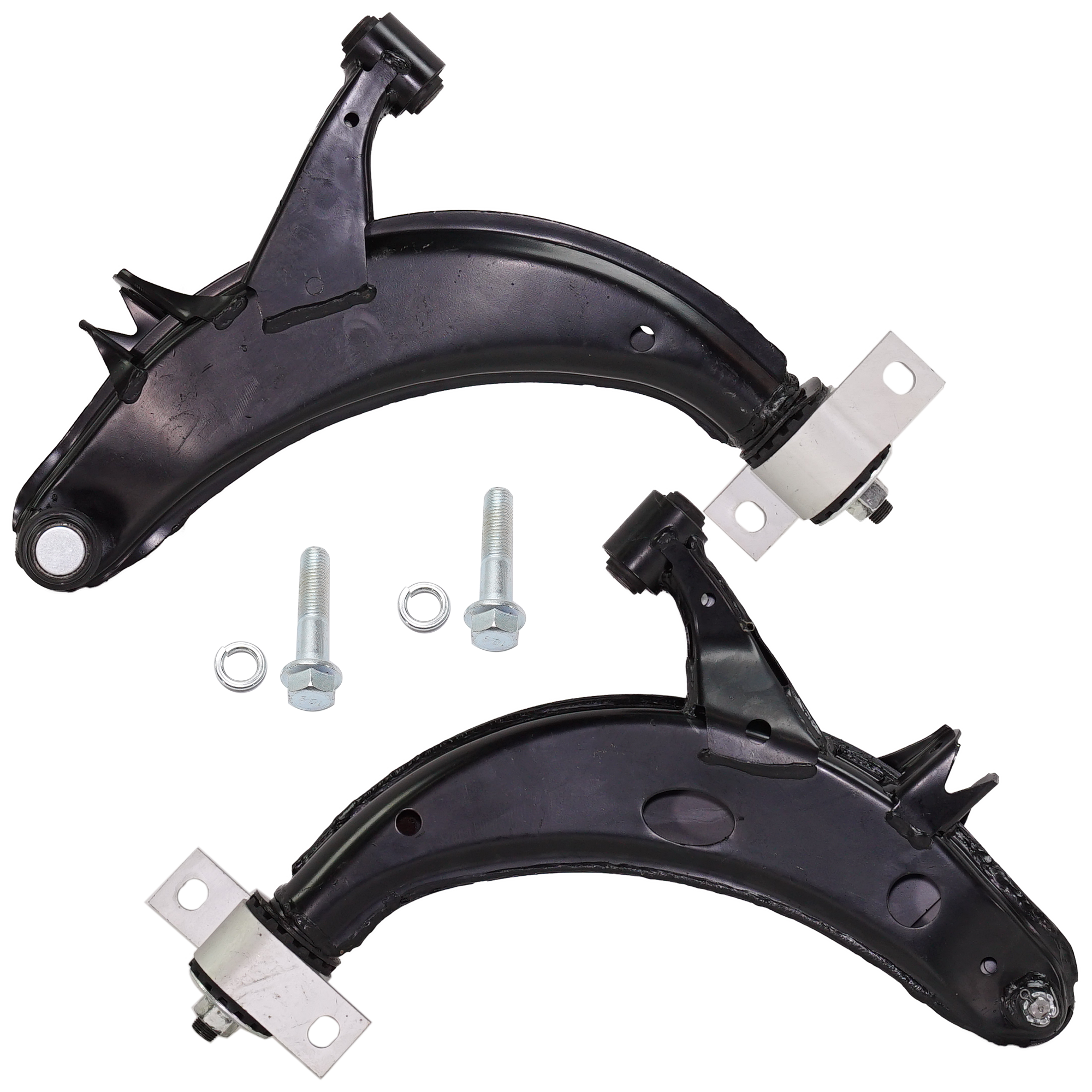 AM IMPREZZA 04-07 FRONT CONTROL ARM RH AND LH Lower w Ball Joint w Crossmember Bushing SKU SET REPS281505 OEM 20200AC200F 20200AC210F