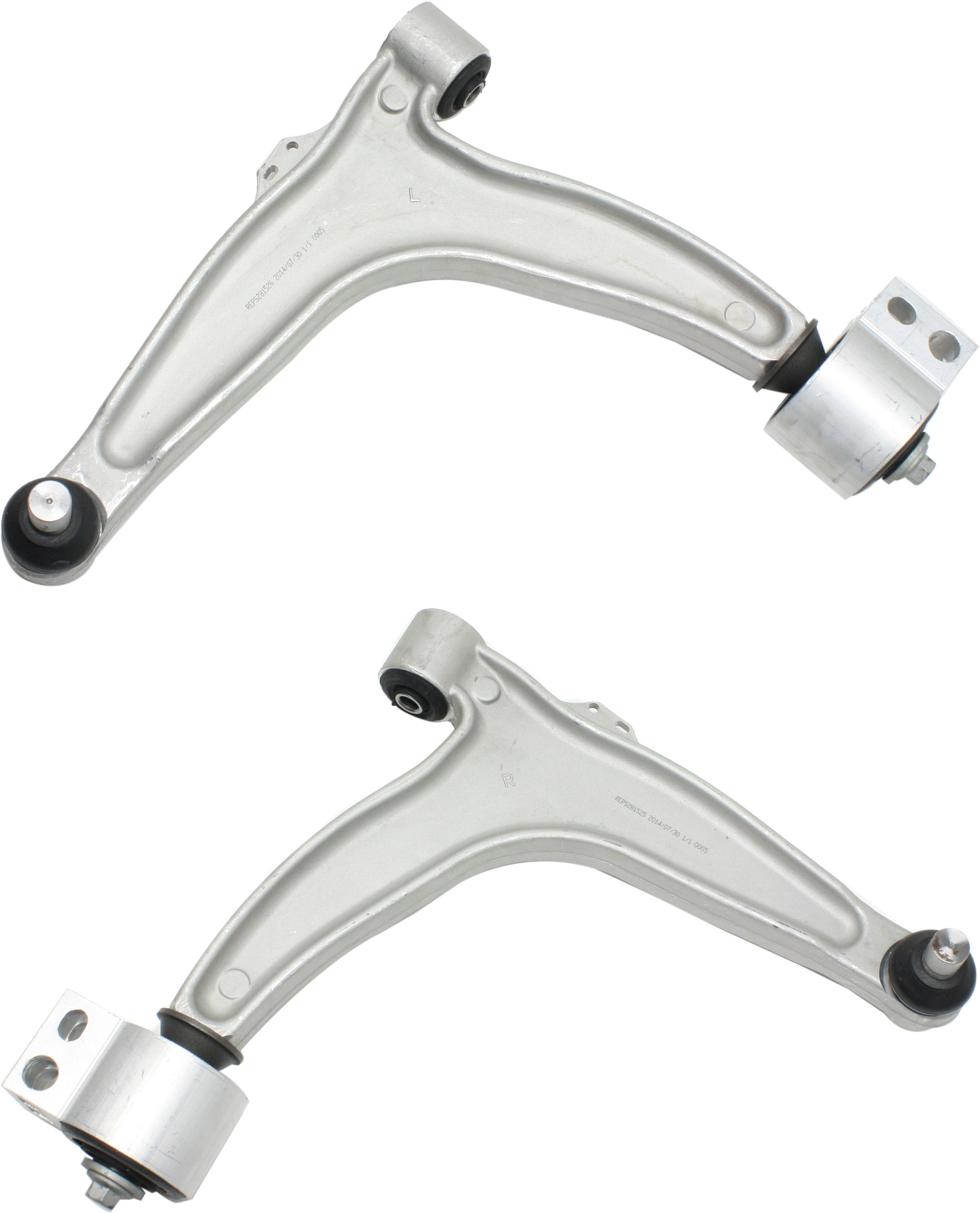 AM SAAB 9-3-03-09 FRONT CONTROL ARM RH AND LH Lower w Ball Joint and Bushing SKU SET REPS281525 OEM 12796013-352051-12796014-51748