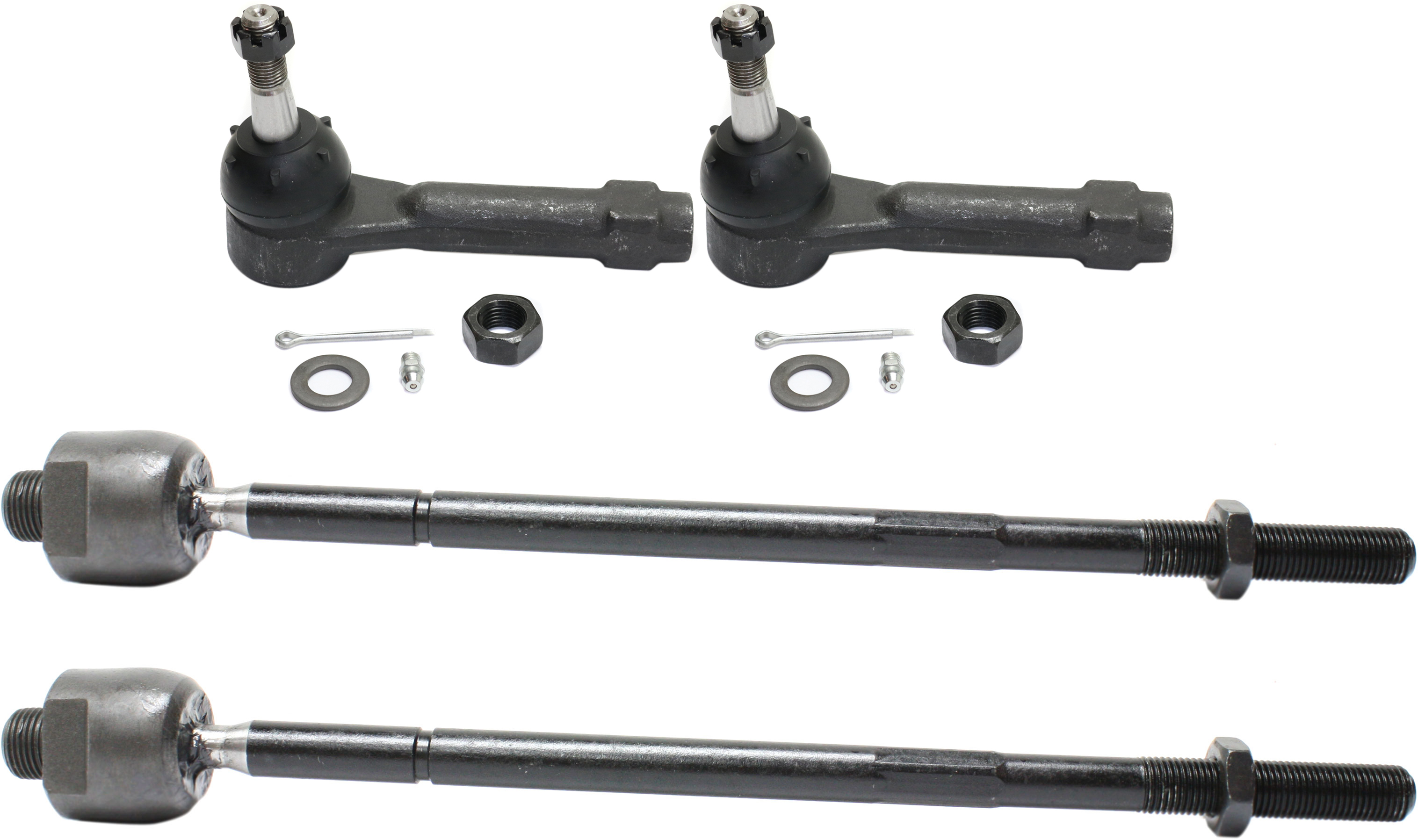 AM MONTANA 05-05 FRONT TIE ROD END RH AND LH Inner and Outer 4 pc kit SKU SET REPS282101-4 OEM 382042-2693016-4011676-4011678
