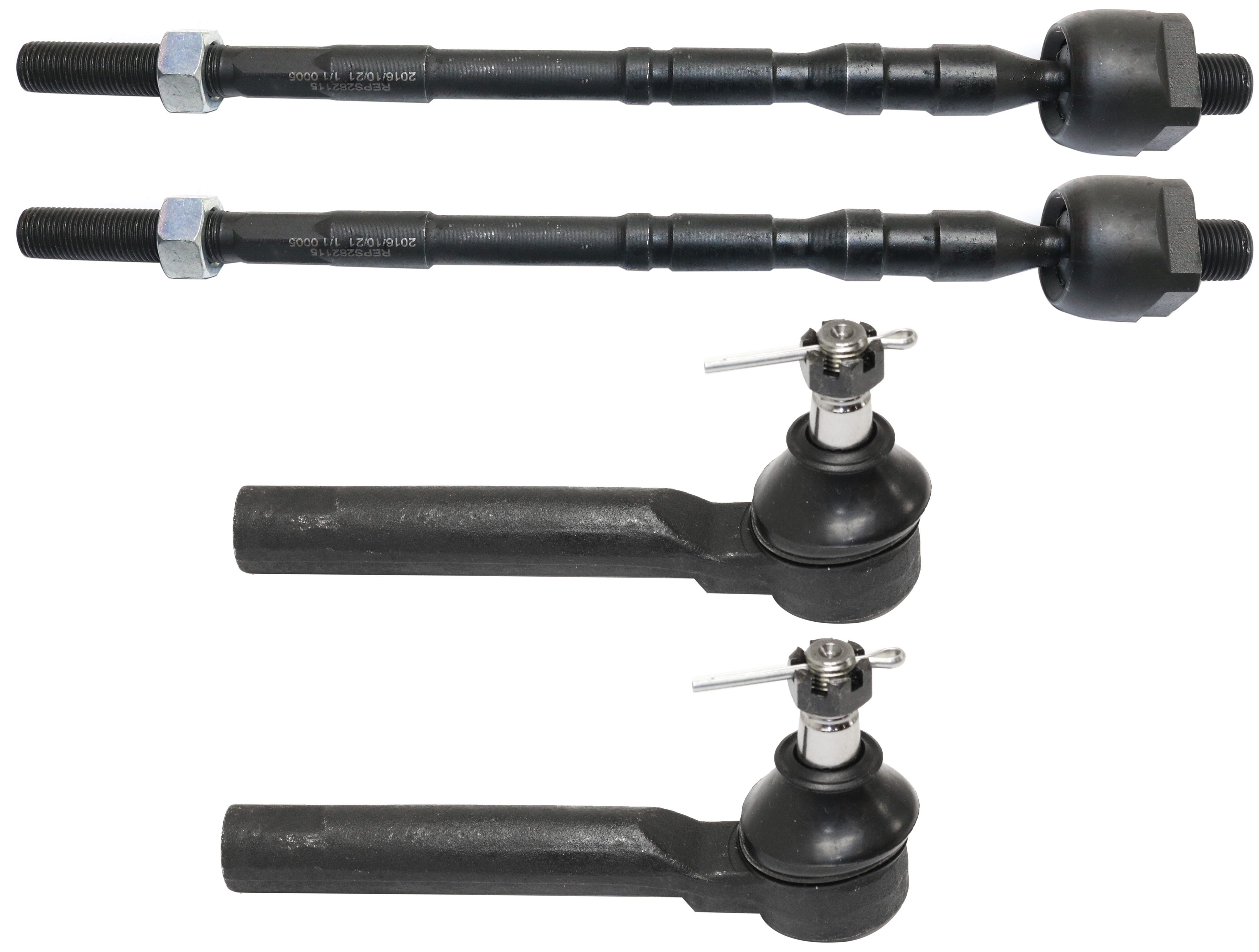 AM IMPREZA 02-11 LEGACY OUTBACK 10-14 FRONT TIE ROD END RH AND LH Inner and Outer SKU SET REPS282115-4 OEM 1014585-2693389-4012052-34141A