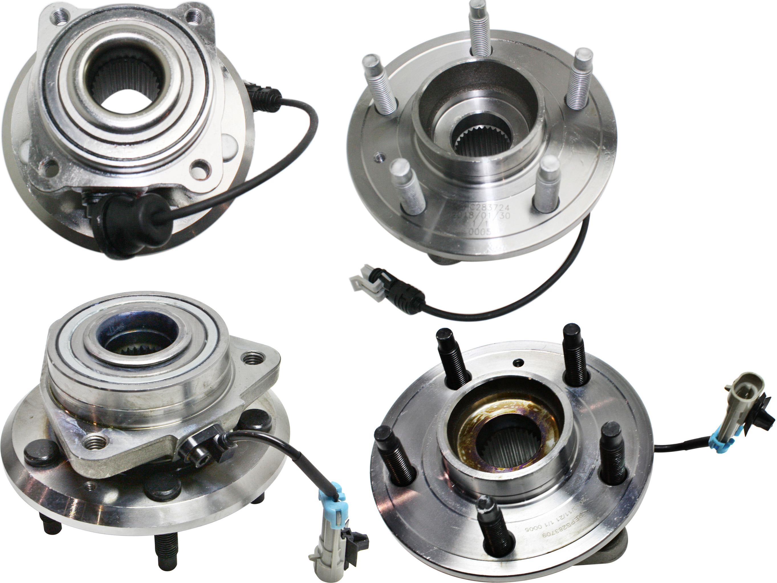 AM CAPTIVA SPORT 12-15 EQUINOX 07-09 VUE 08-10 FRONT AND REAR HUB ASSEMBLY RH AND LH 5 Lugs 5 x 4.5 in. Bolt Pattern SKU SET REPS283709-4 OEM 102275-512358-516302-7300385-1