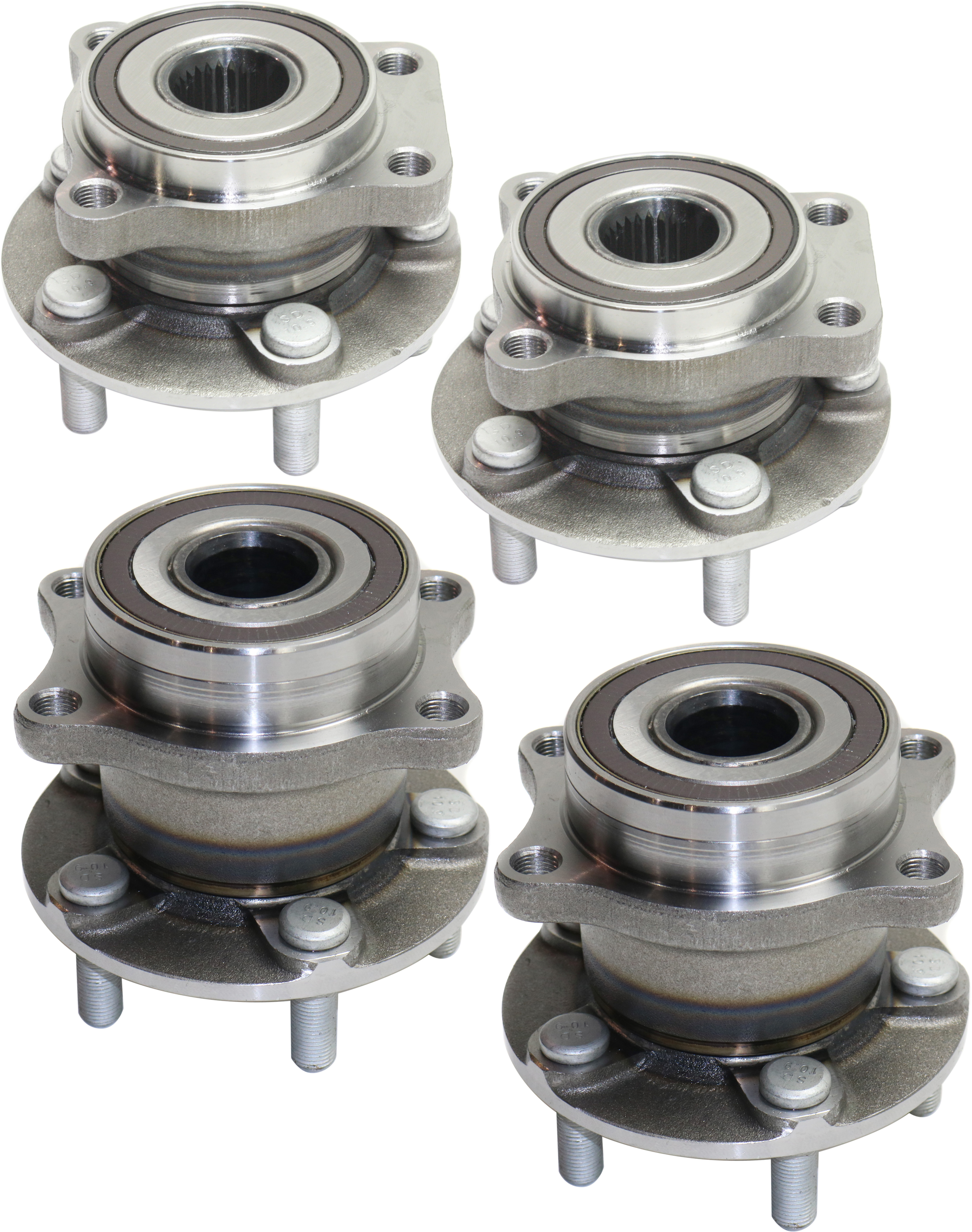 AM IMPREZA 08-13 FORESTER 09-13 FRONT AND REAR HUB ASSEMBLY RH AND LH 5 Studs 5 x 3.94 in. Bolt Pattern SKU SET REPS283714-4 A OEM 28373FG000-28473SC000