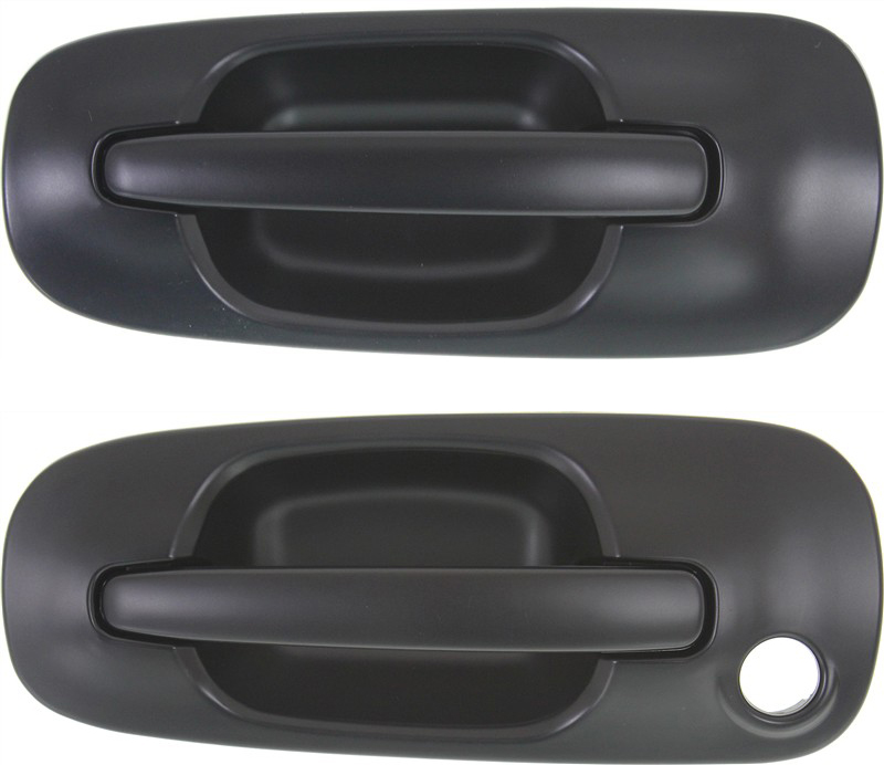 AM IMPREZA 02-05 EXTERIOR FRONT DOOR HANDLE RH AND LH Primed Plastic w Keyhole SKU SET REPS462349 OEM 61021FE020VW 61021FE030VW