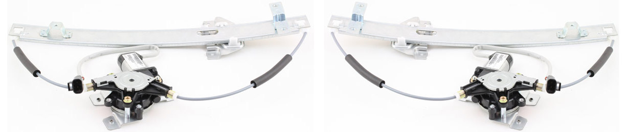 AM VUE 02-07 FRONT WINDOW REGULATOR RH AND LH Power w Motor SKU SET REPS462907 Partslink GM1351137 GM1350137 OEM 15142955-15142954