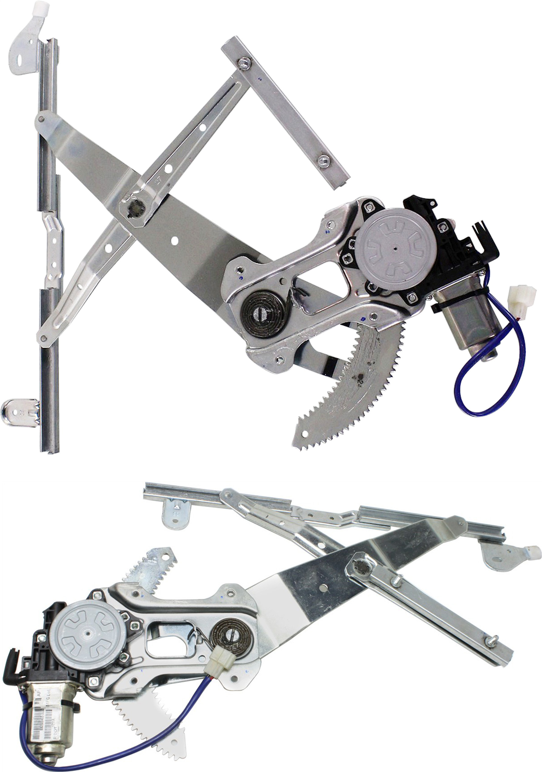 AM IMPREZA 02-07 FRONT WINDOW REGULATOR RH AND LH Power w Motor Wagon SKU SET REPS462921 Partslink SU1350115 SU1351115 OEM 61222FE001 PFM 61222FE002 PFM