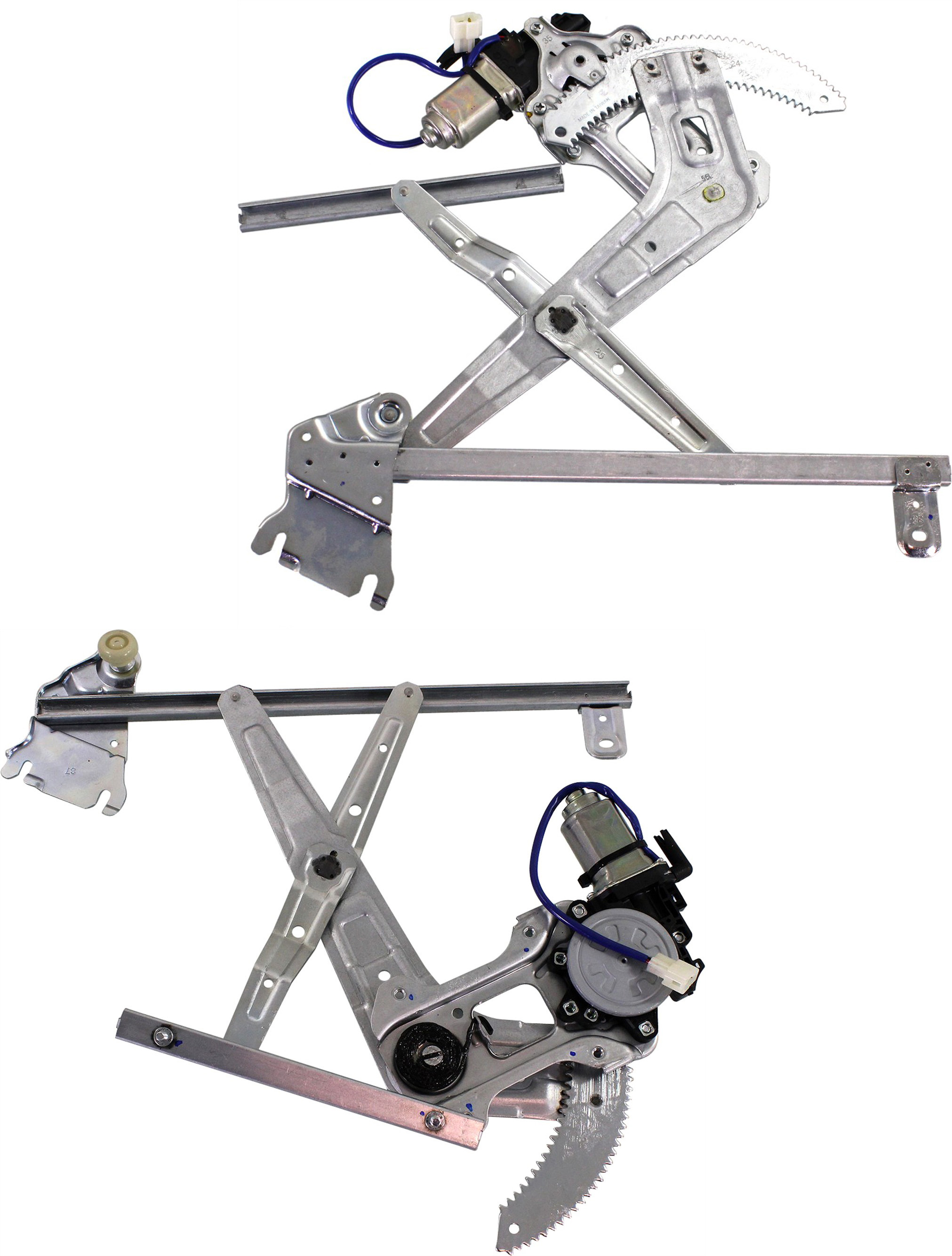 AM FORESTER 03-08 FRONT WINDOW REGULATOR RH AND LH Power With Motor SKU SET REPS462923 Partslink SU1351117 SU1350117 OEM 61222SA002 PFM 61222SA012 PFM