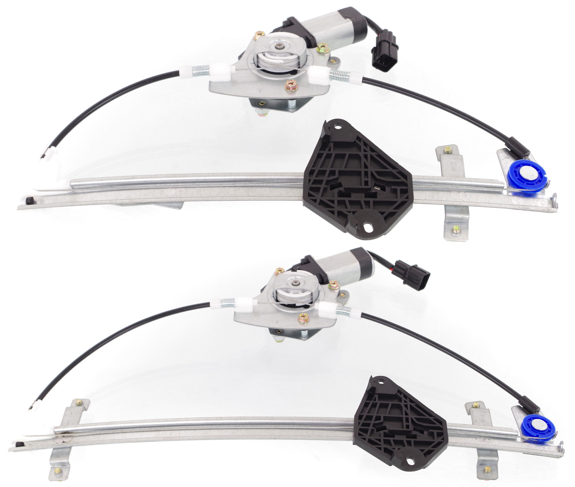 AM IMPREZA 08-11 FRONT AND REAR WINDOW REGULATOR LH Power w Motor SKU SET REPS462934-2L Partslink SU1350103 SU1550103 OEM 61041FG012-61041FG031-61042FG0