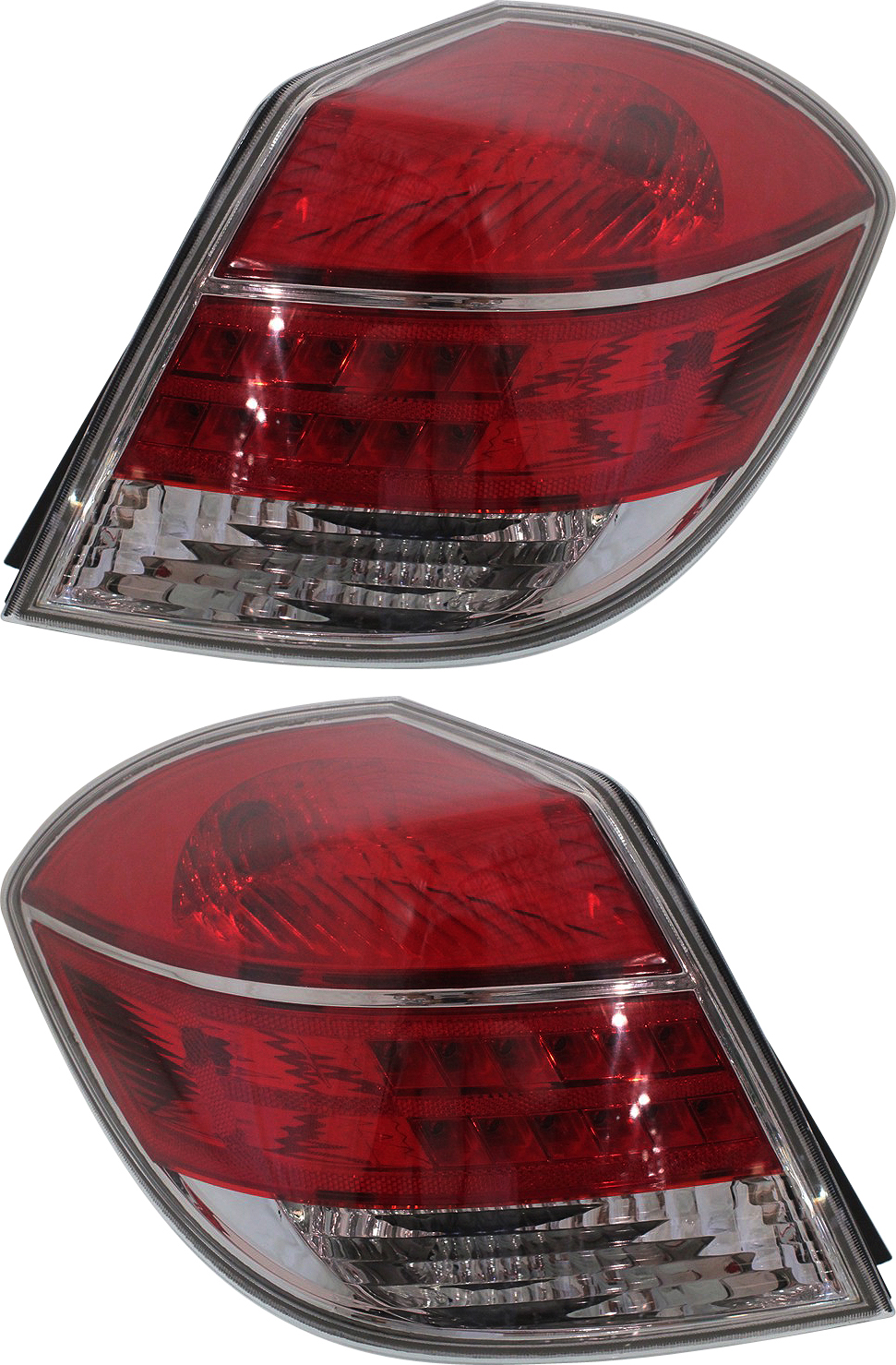 AM AURA 07-09 TAIL LAMP RH AND LH Assembly Halogen Set of 2 SKU SET REPS730127 Partslink GM2801228 GM2800228 OEM 25998949-25998948