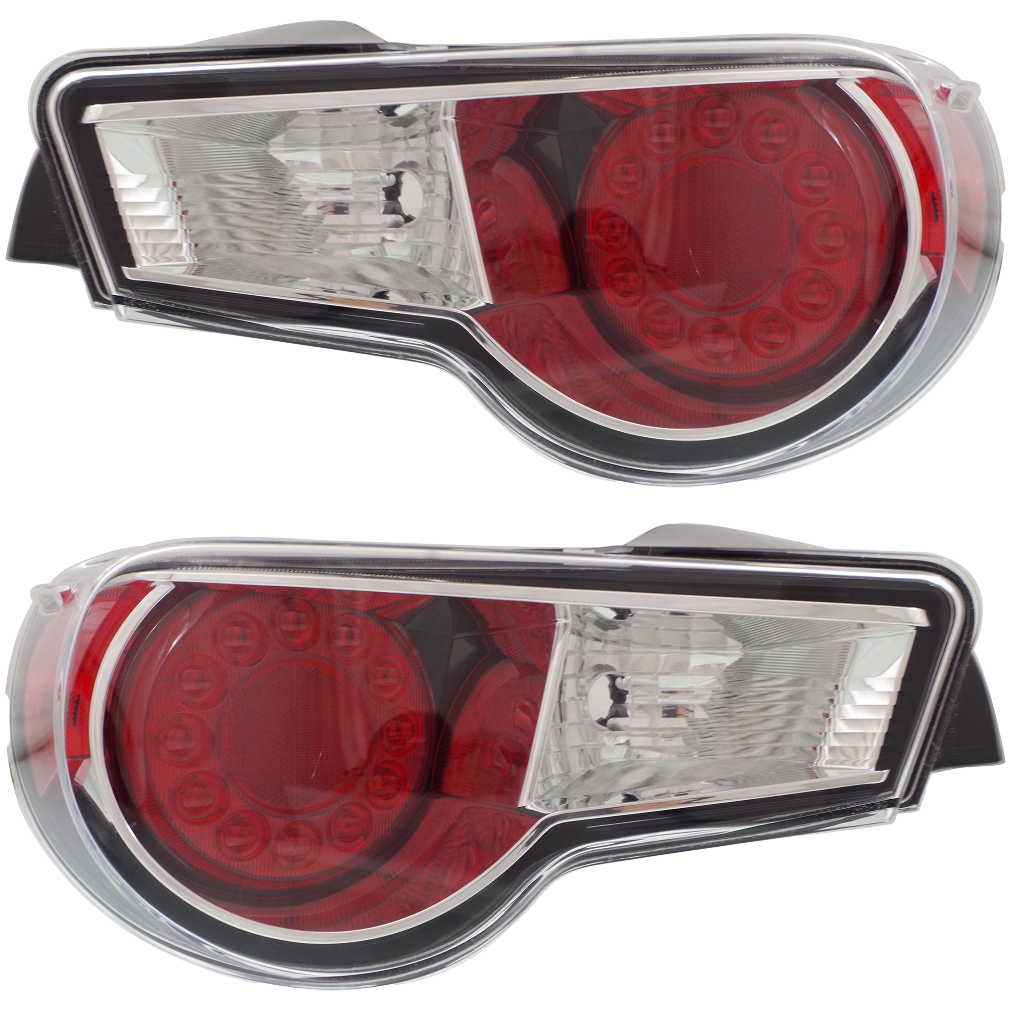 AM FR S 13-16 TAIL LAMP RH AND LH Lens and Housing CAPA SKU SET REPS730305Q Partslink SC2819109C SC2818109C OEM SU00305810 SU00305811
