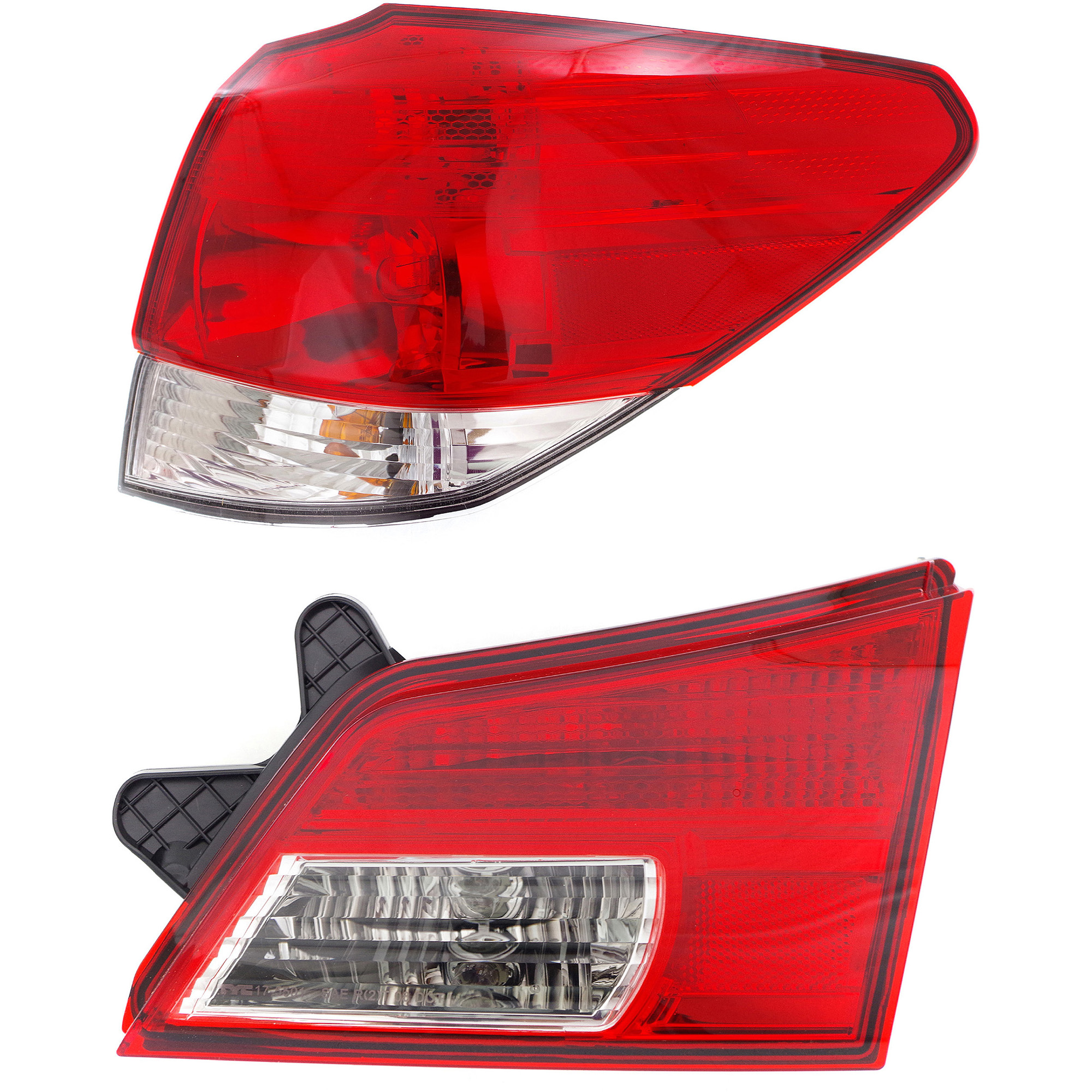 AM OUTBACK 10-14 TAIL LAMP RH Outer Assembly Halogen Set of 2 SKU SET REPS730339 A OEM 84912AJ07A PFM 84912AJ09A PFM
