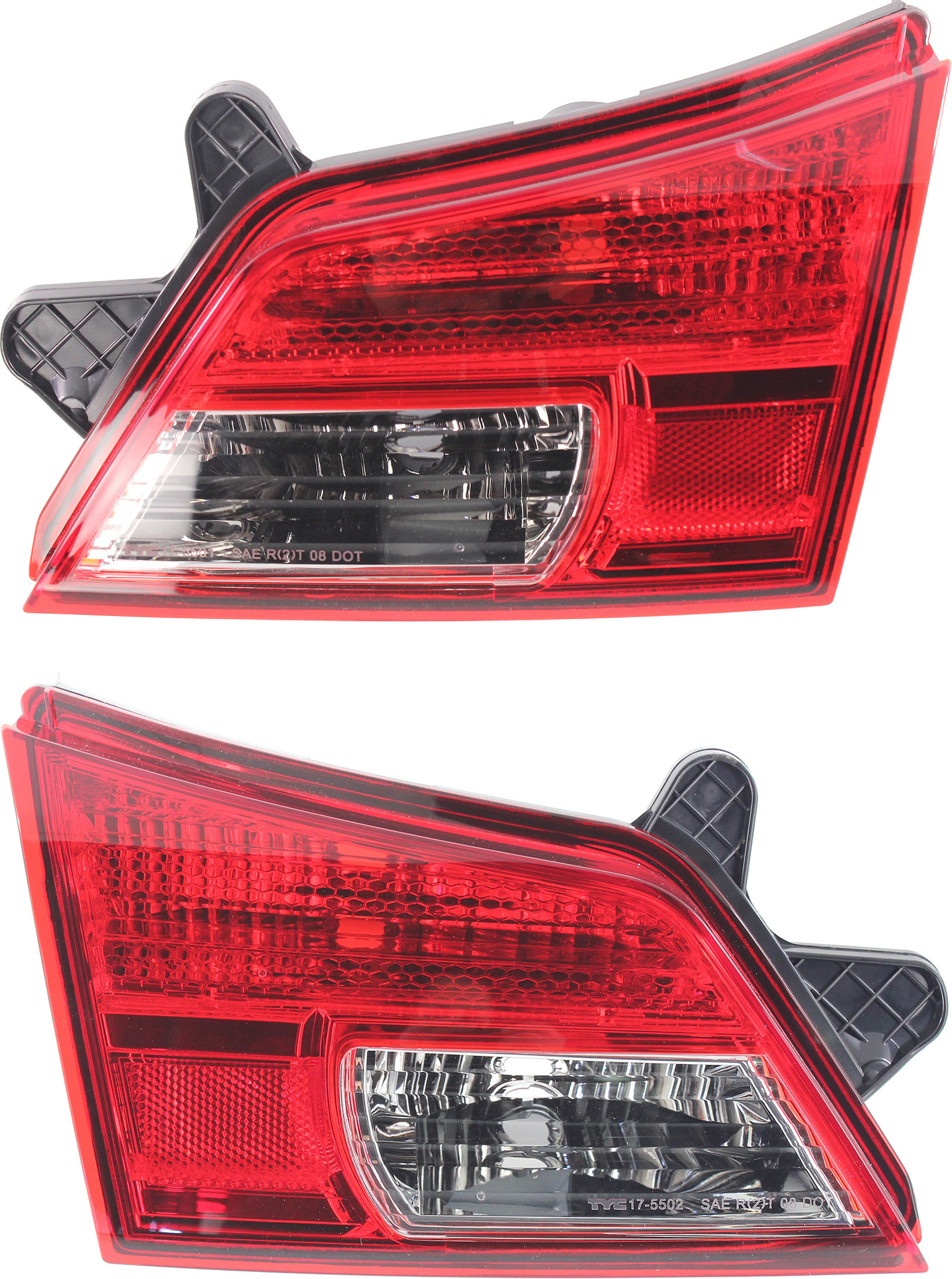 AM OUTBACK 10-14 TAIL LAMP RH AND LH Inner Lens and Housing CAPA SKU SET REPS730357Q Partslink SU2803101C SU2805105C OEM 84912AJ07A 84912AJ09A